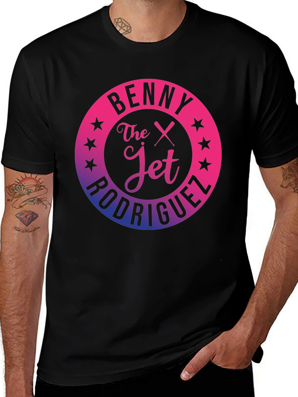 Benny The Jet Rodriguez Gradient Graphic T-Shirt
