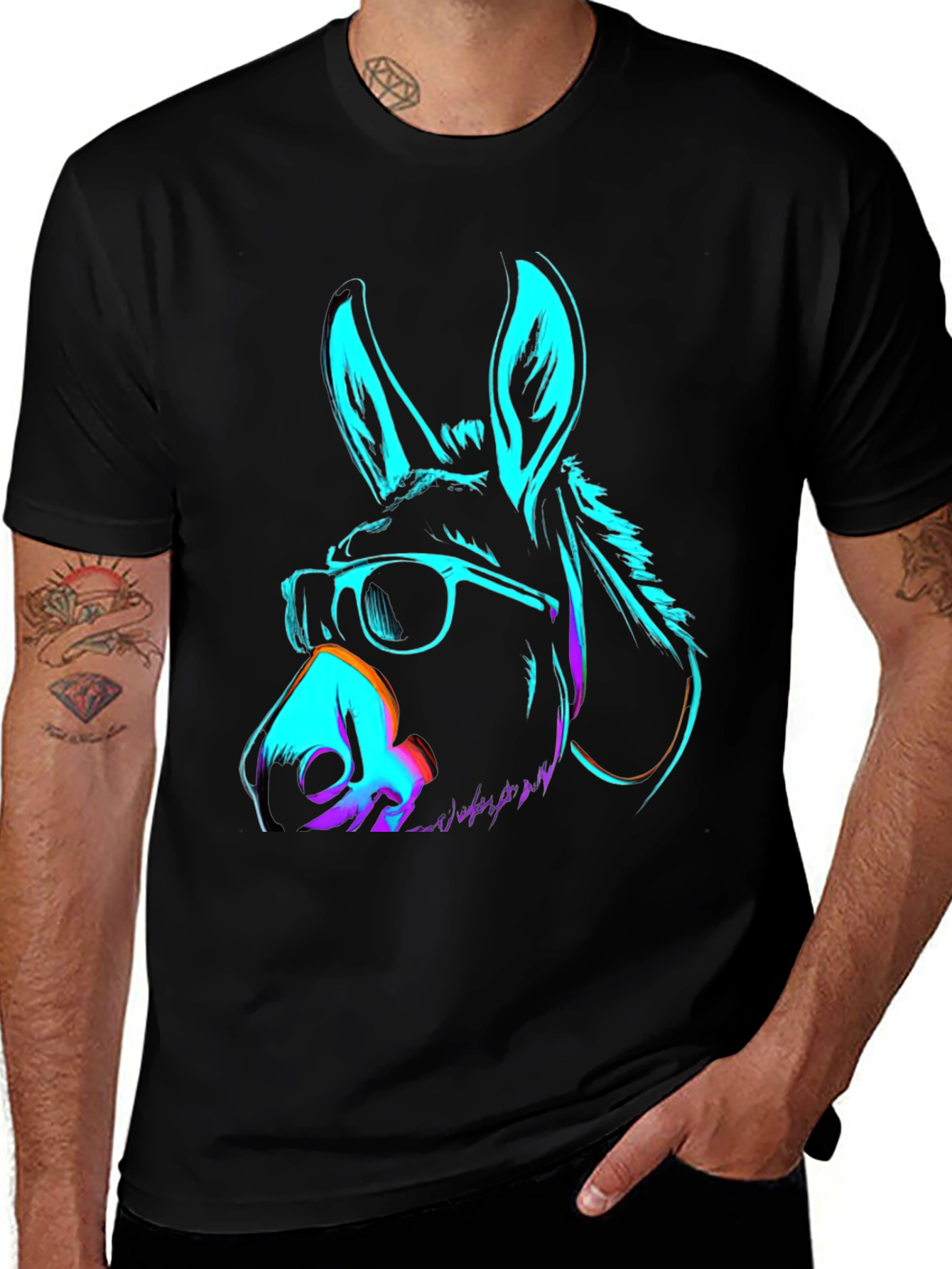 Cool Neon Donkey T-Shirt