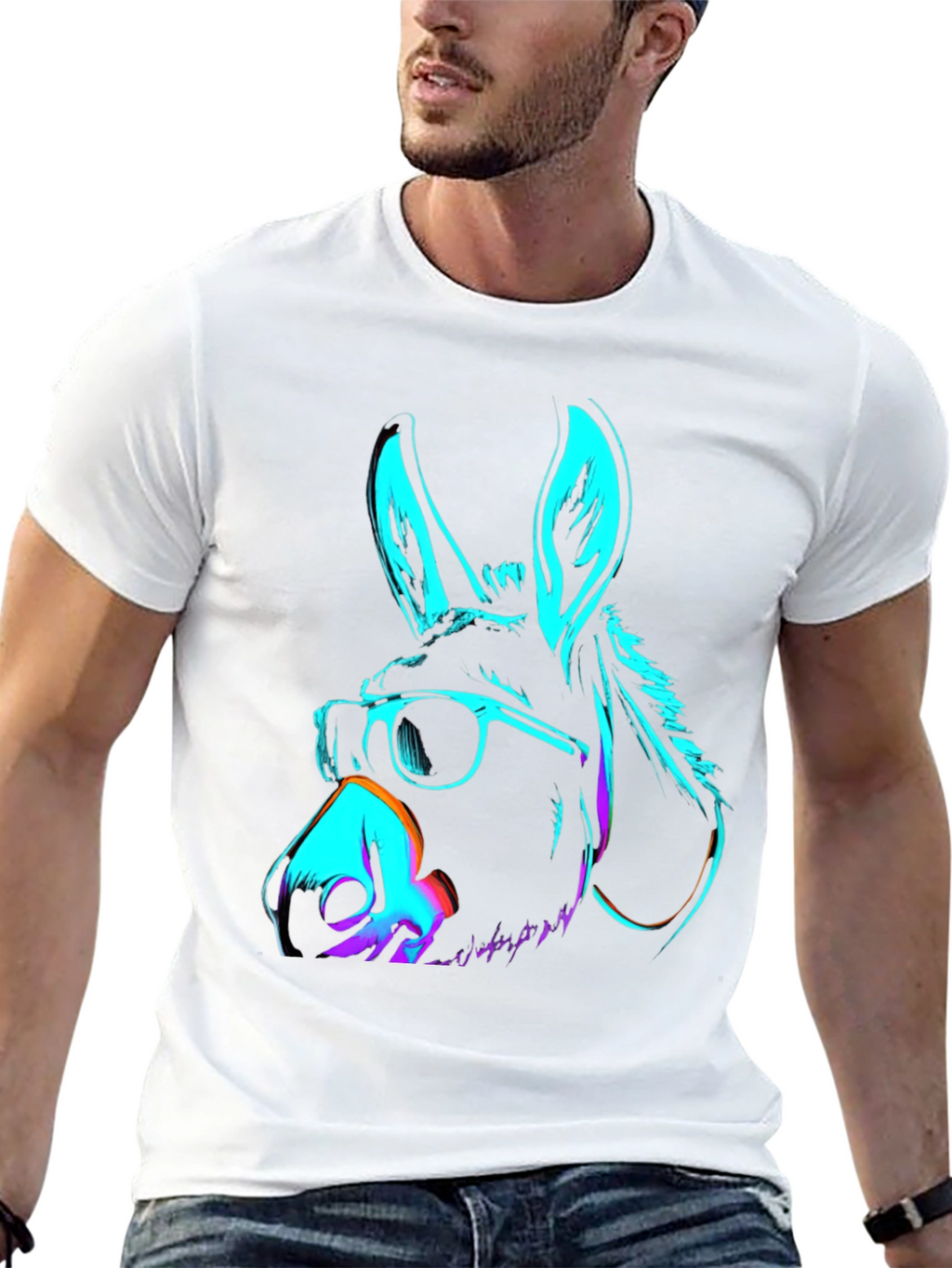 Cool Neon Donkey T-Shirt