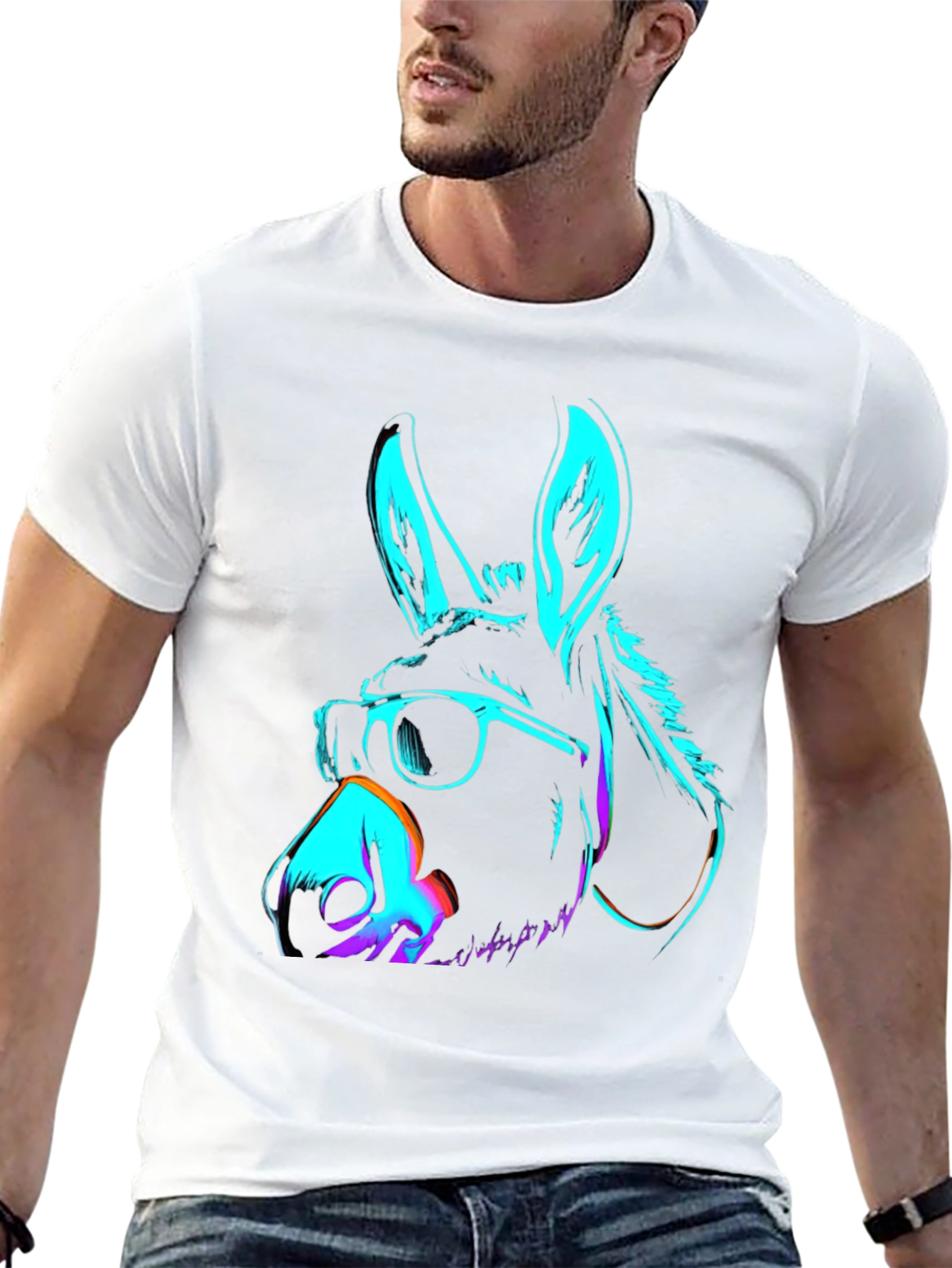 Cool Neon Donkey T-Shirt