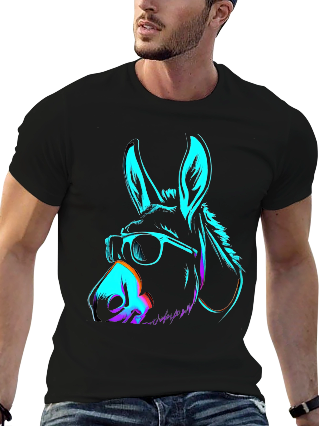 Cool Neon Donkey T-Shirt