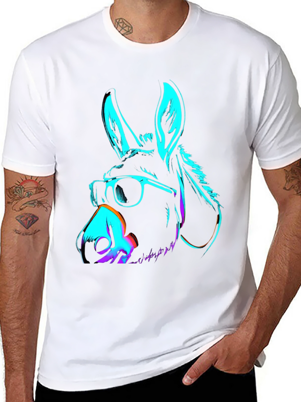 Cool Neon Donkey T-Shirt