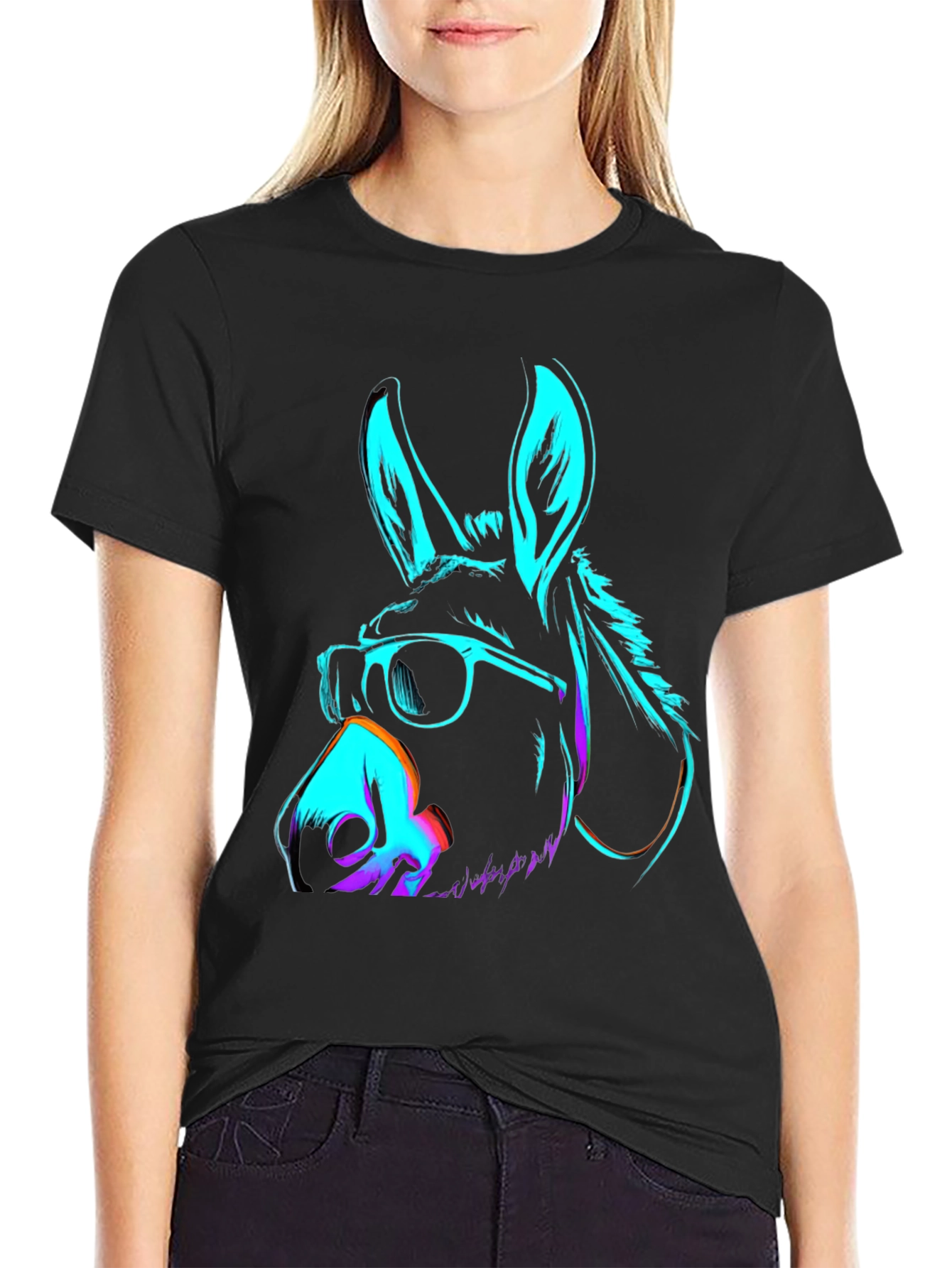 Cool Neon Donkey T-Shirt