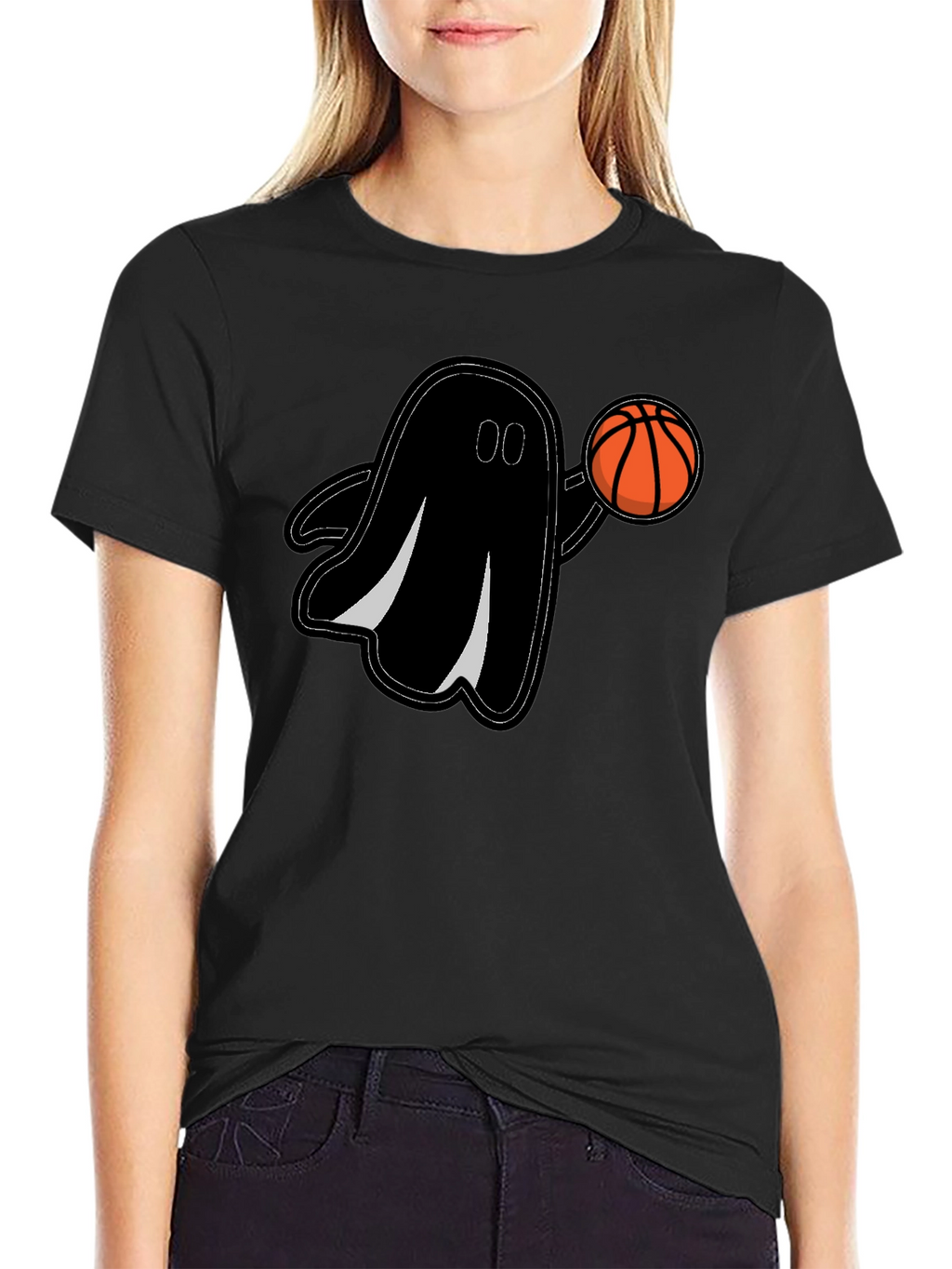 Ghost Basketball Graphic T-Shirt