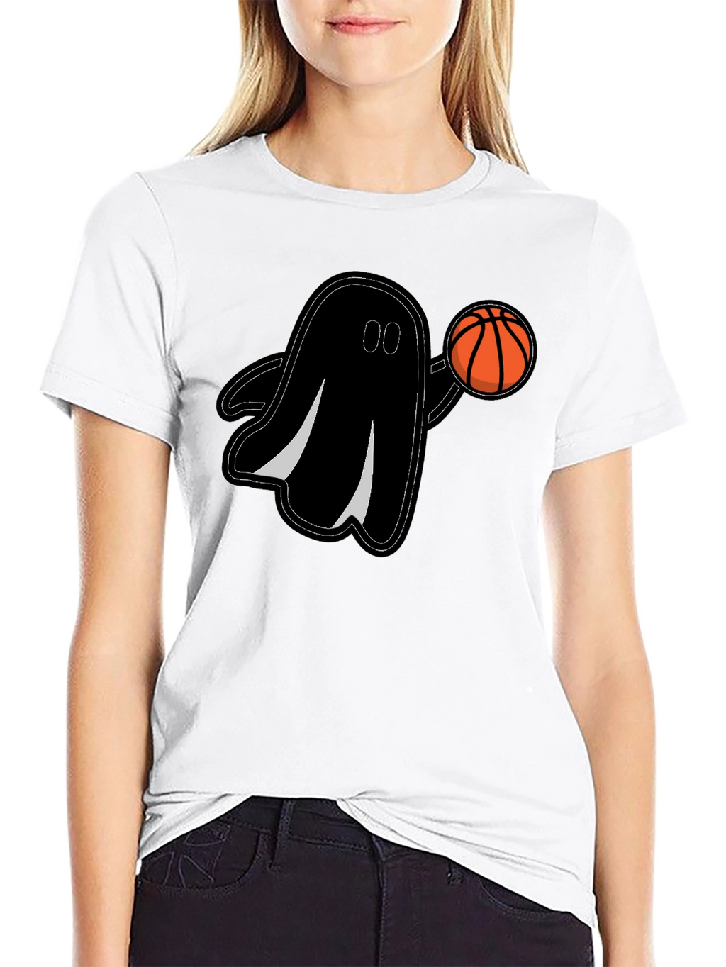 Ghost Basketball Graphic T-Shirt