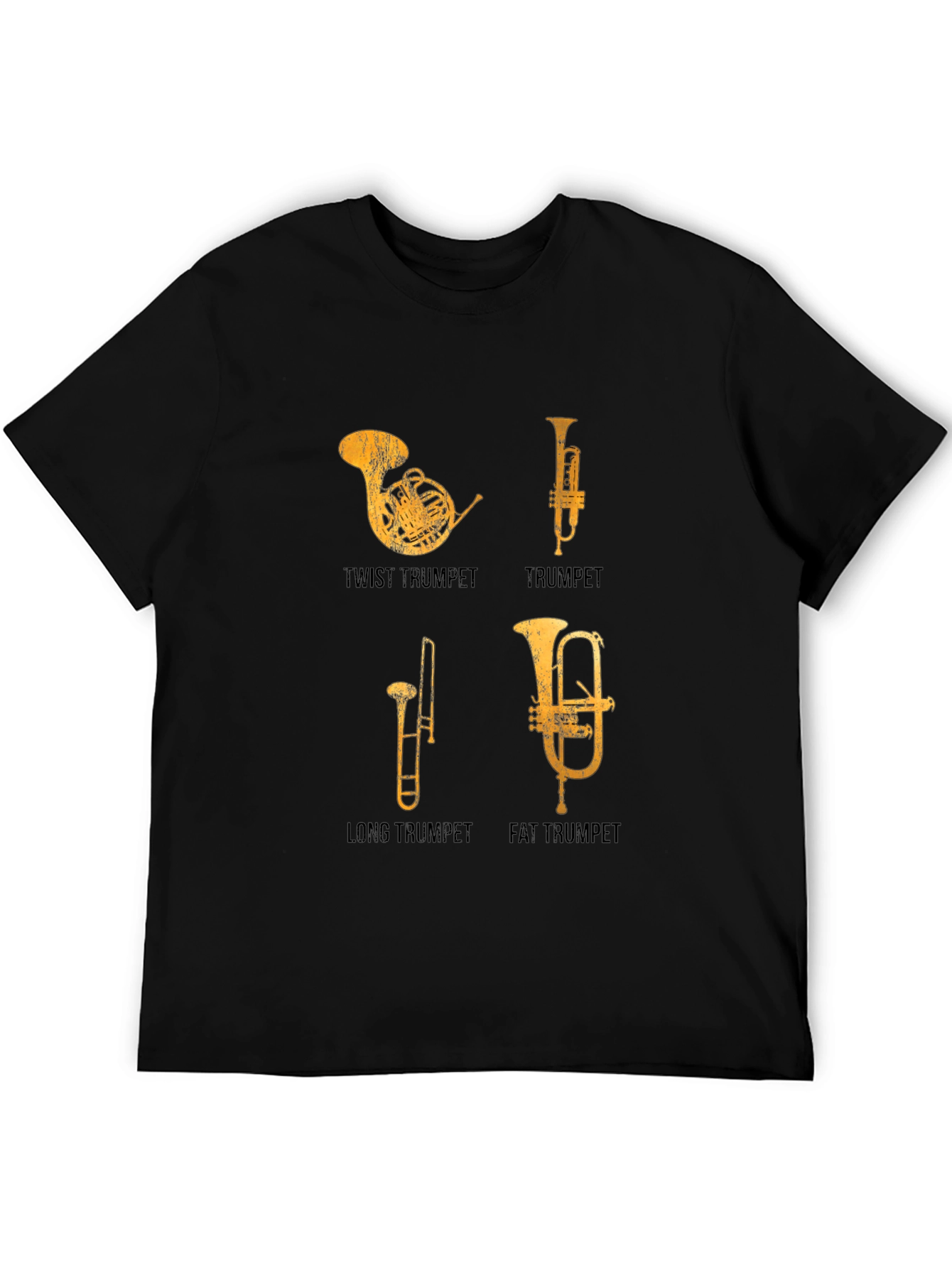 Funny Trumpet Types Graphic T-Shirt
