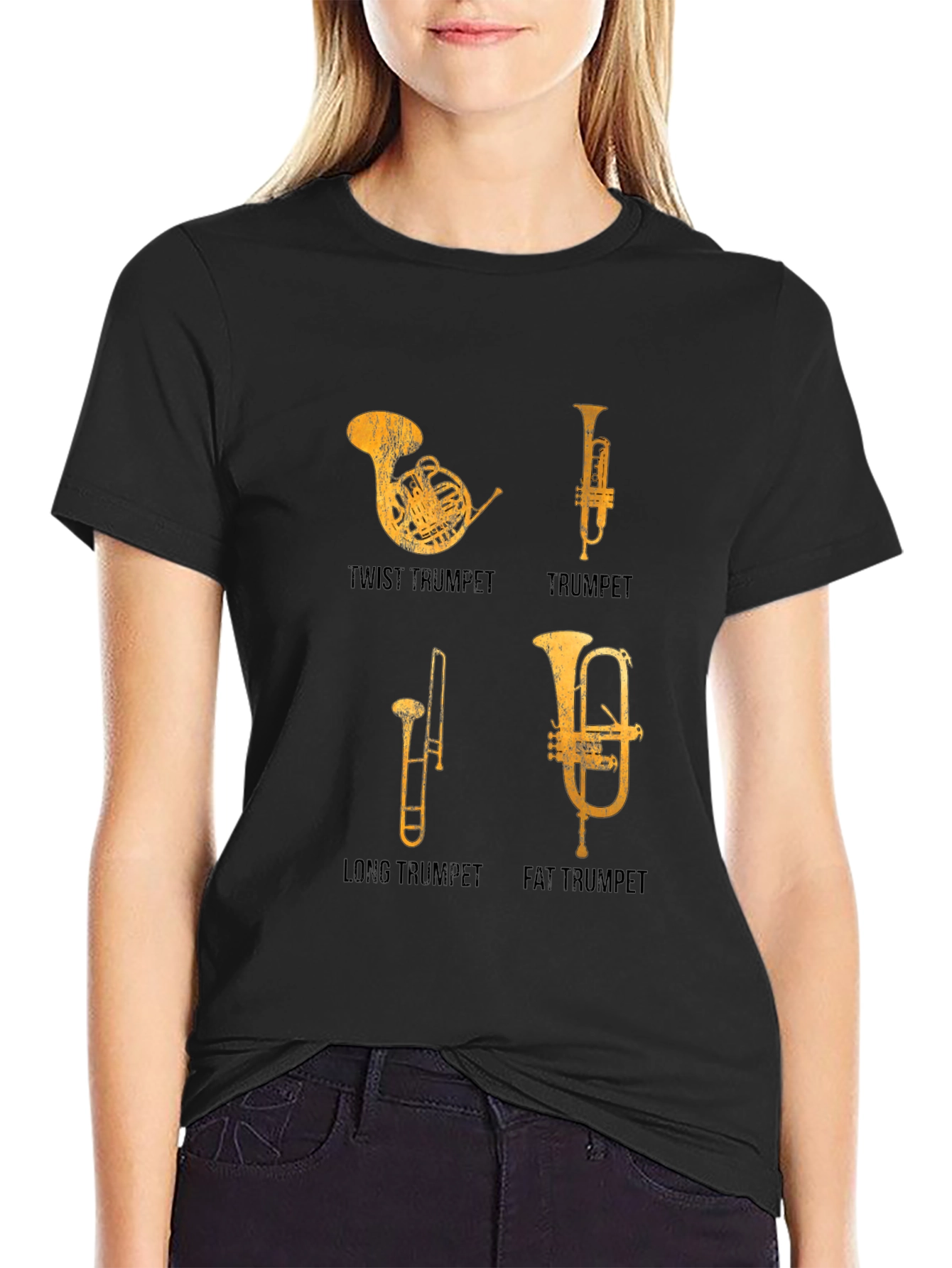 Funny Trumpet Types Graphic T-Shirt