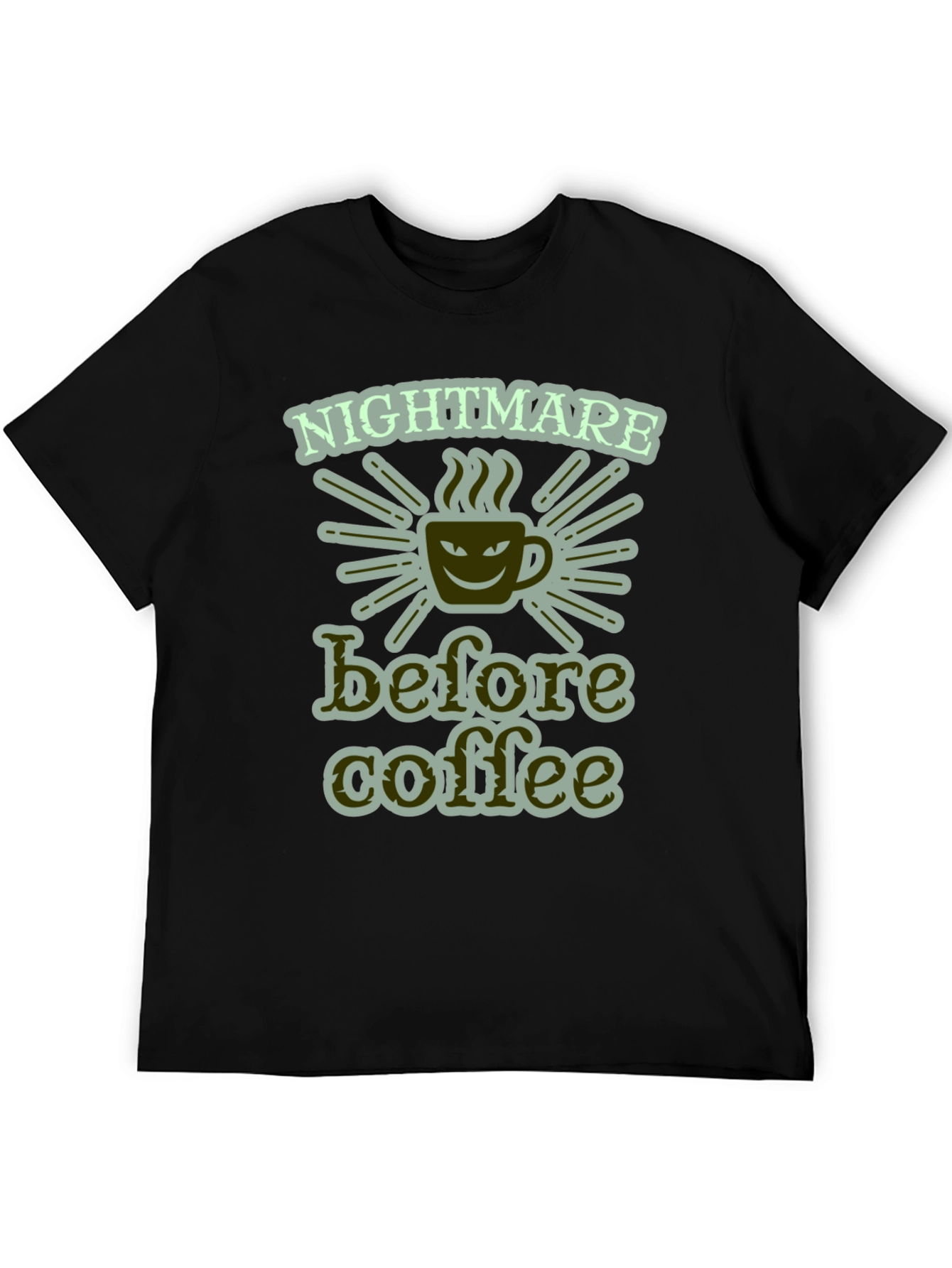 Nightmare Before Coffee Graphic Tee - Funny Slogan Shirt