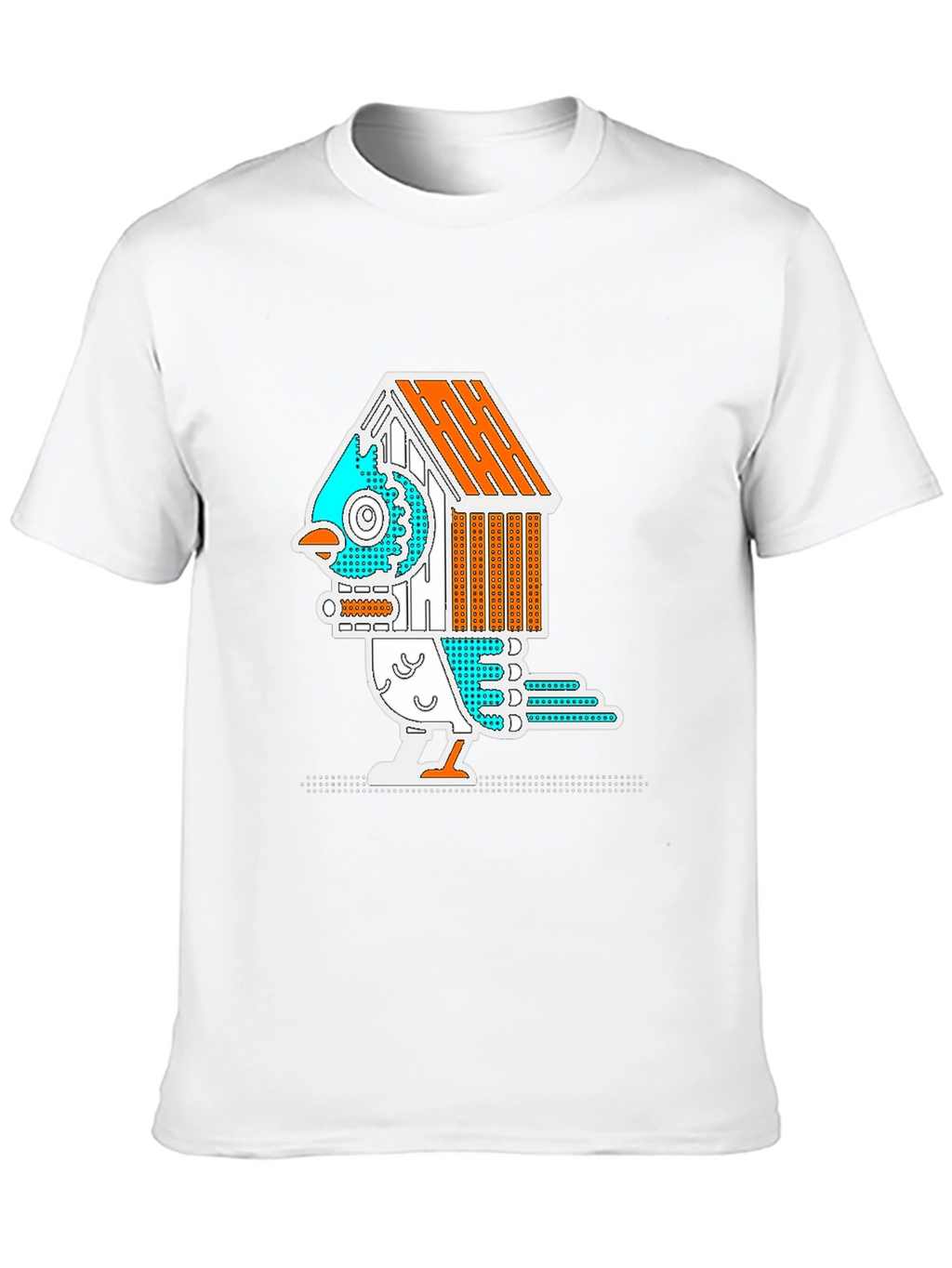 Birdhouse Bird Graphic Tee - Quirky & Unique