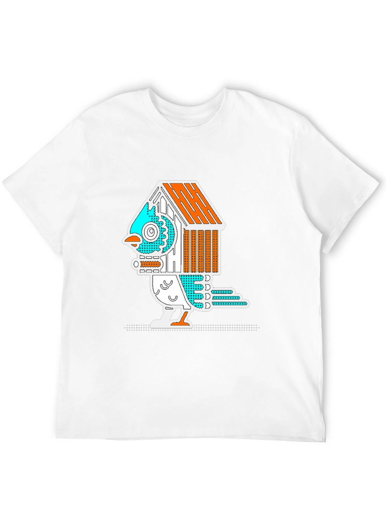 Birdhouse Bird Graphic Tee - Quirky & Unique