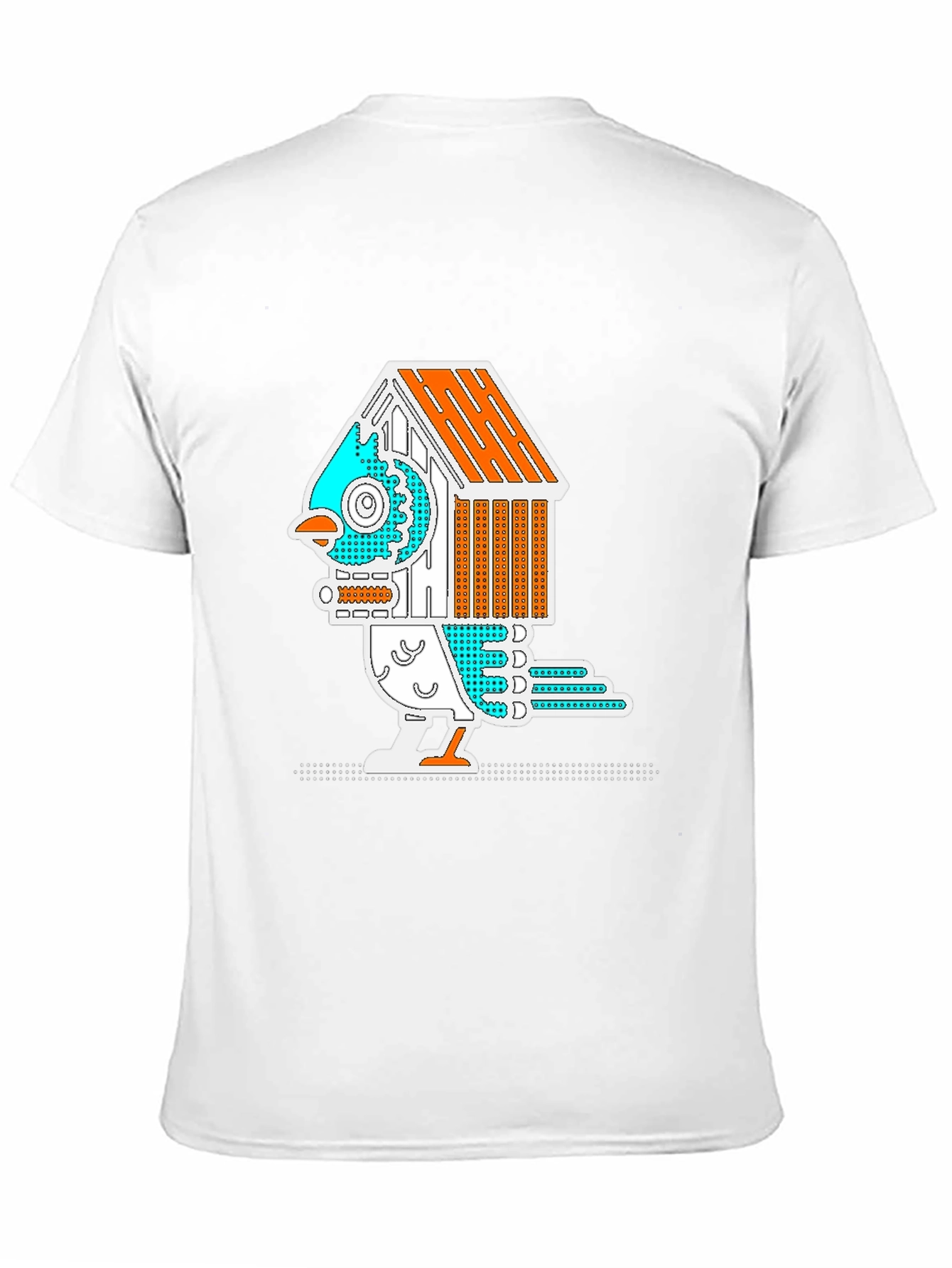 Birdhouse Bird Graphic Tee - Quirky & Unique