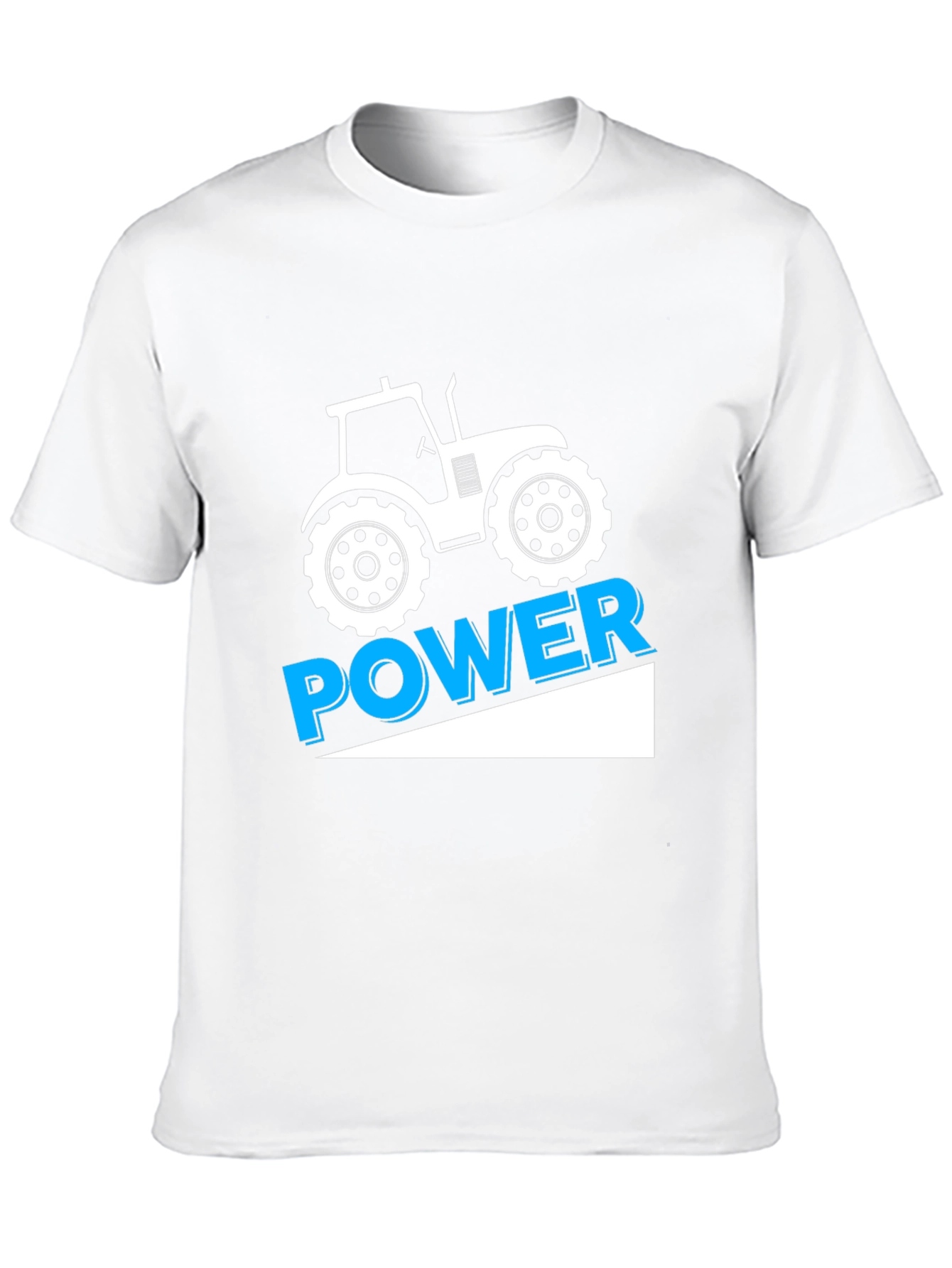 Tractor Power Graphic Tee - Black Cotton T-Shirt