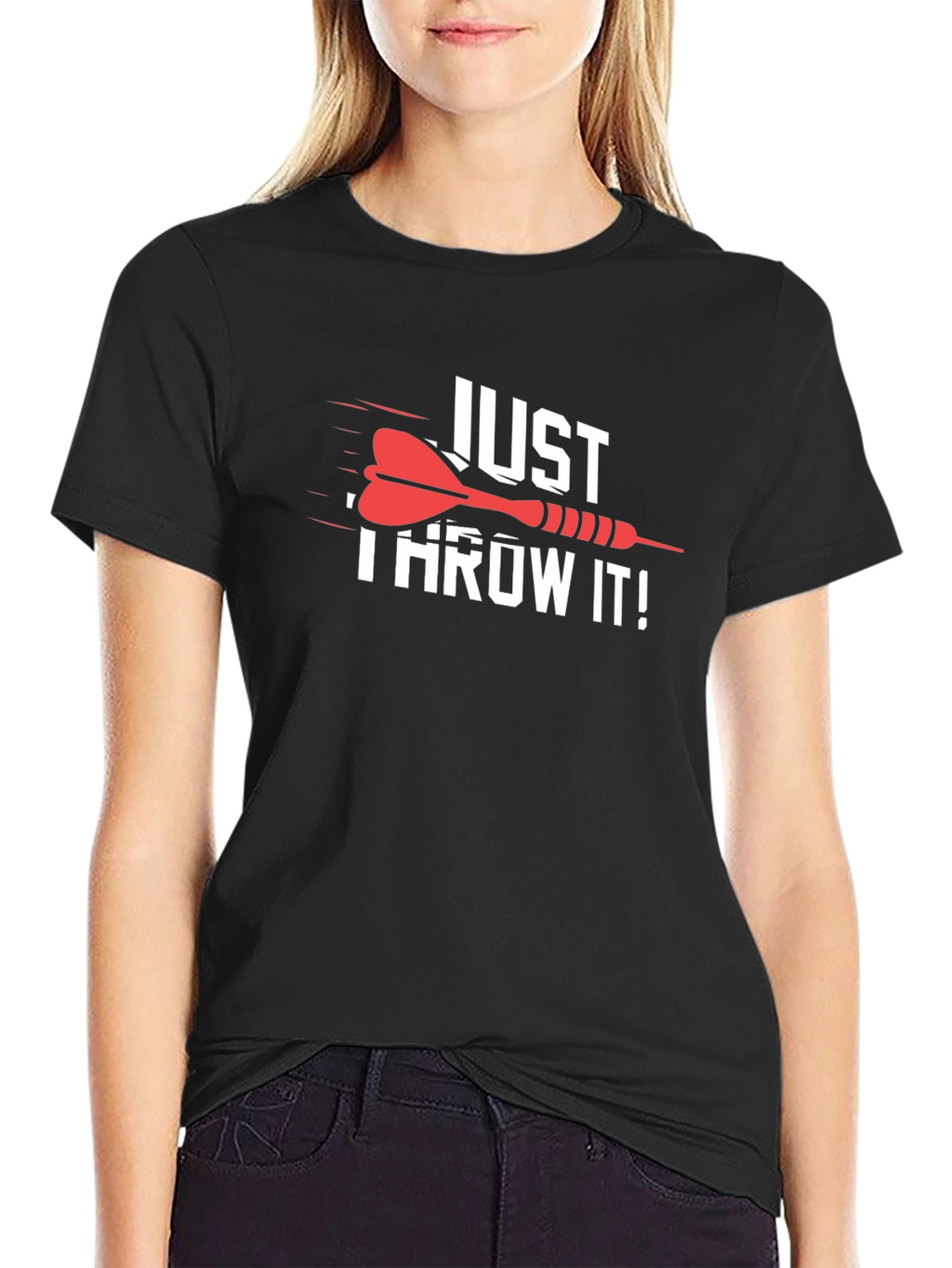 Just Throw It! Dart Graphic T-Shirt