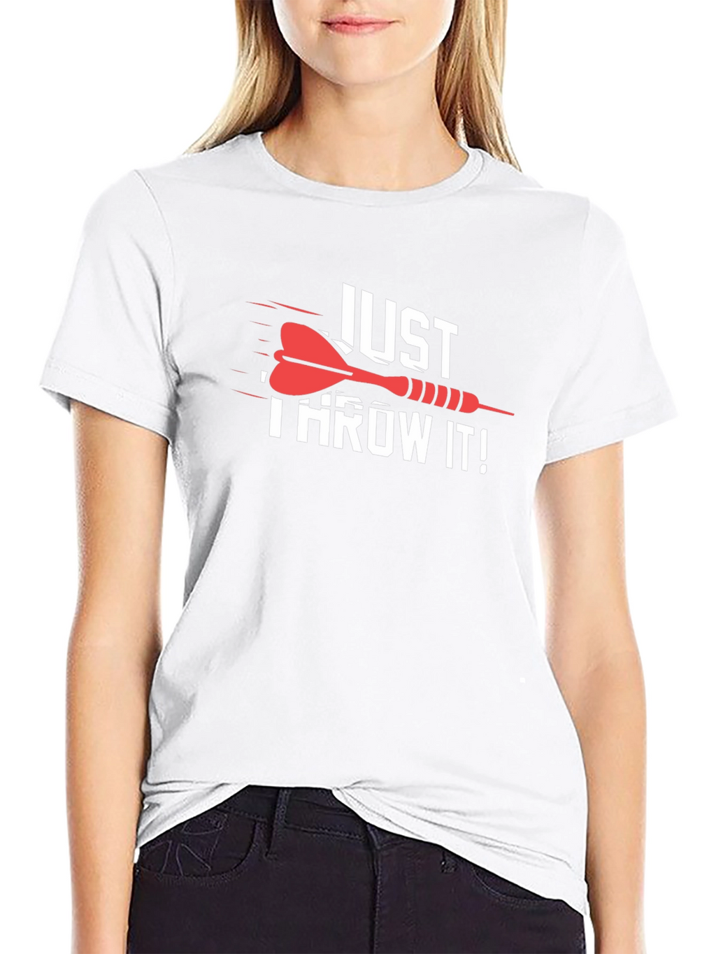 Just Throw It! Dart Graphic T-Shirt