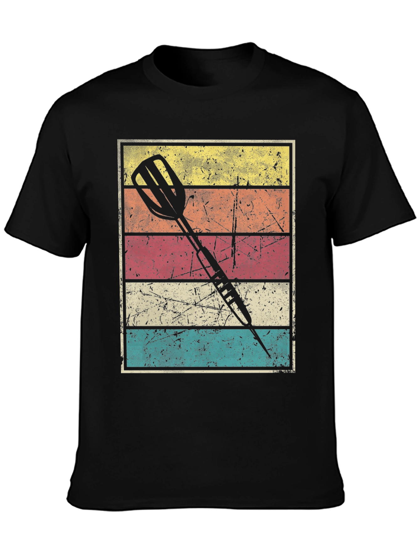 Retro Dart T-Shirt - Vintage Style Dartboard Graphic Tee