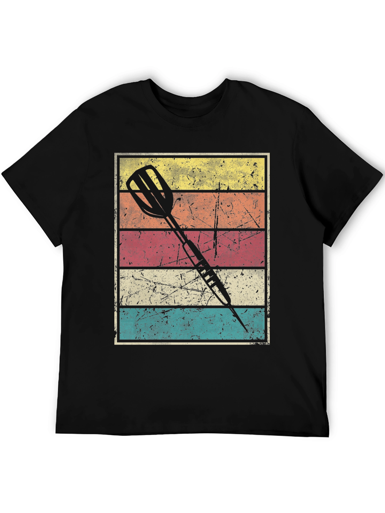 Retro Dart T-Shirt - Vintage Style Dartboard Graphic Tee