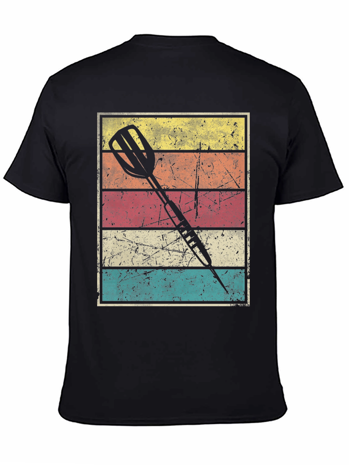 Retro Dart T-Shirt - Vintage Style Dartboard Graphic Tee