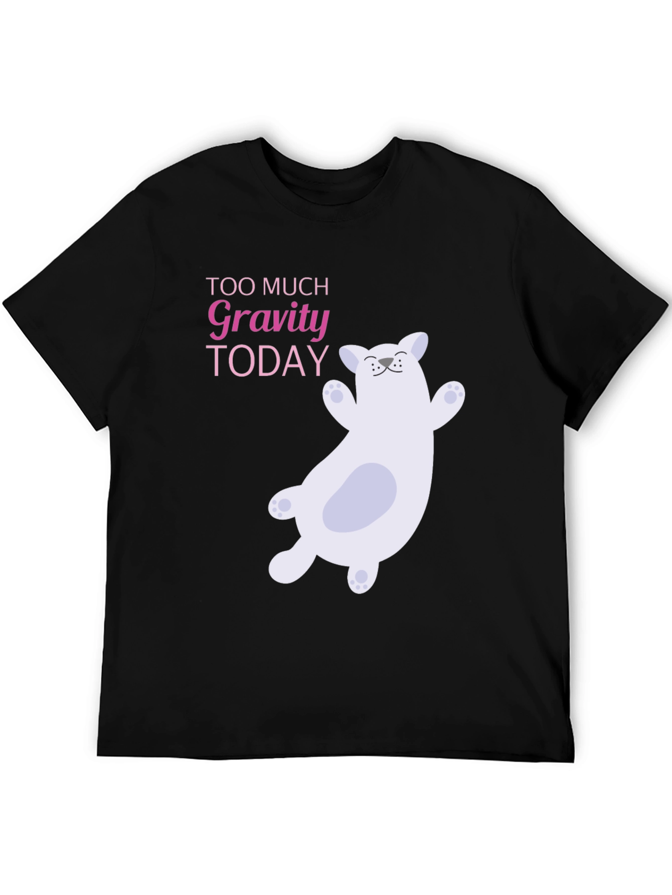 Gravity Cat Black T-Shirt