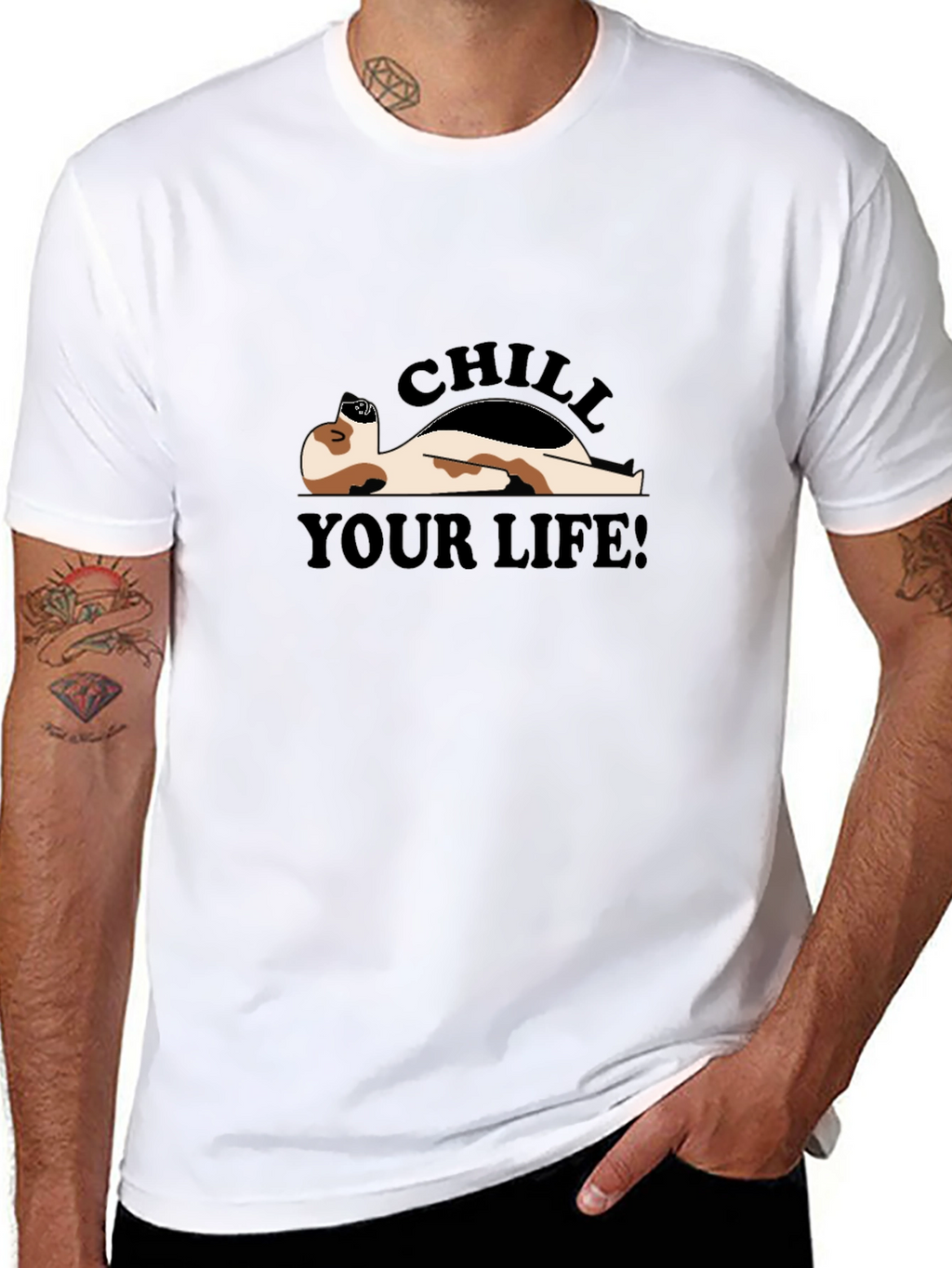Chill Your Life Graphic Tee - Relaxed Fit