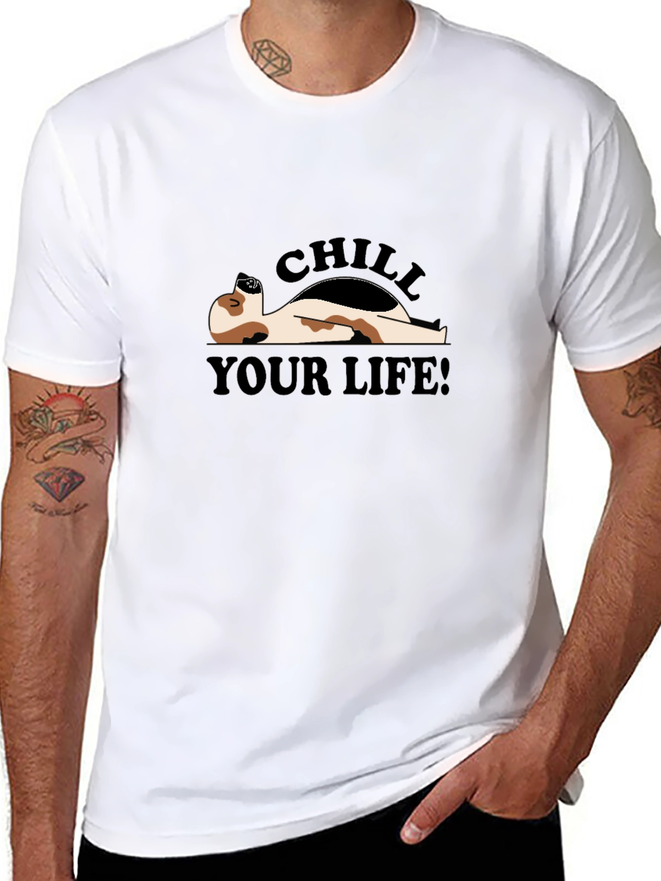 Chill Your Life Graphic Tee - Relaxed Fit