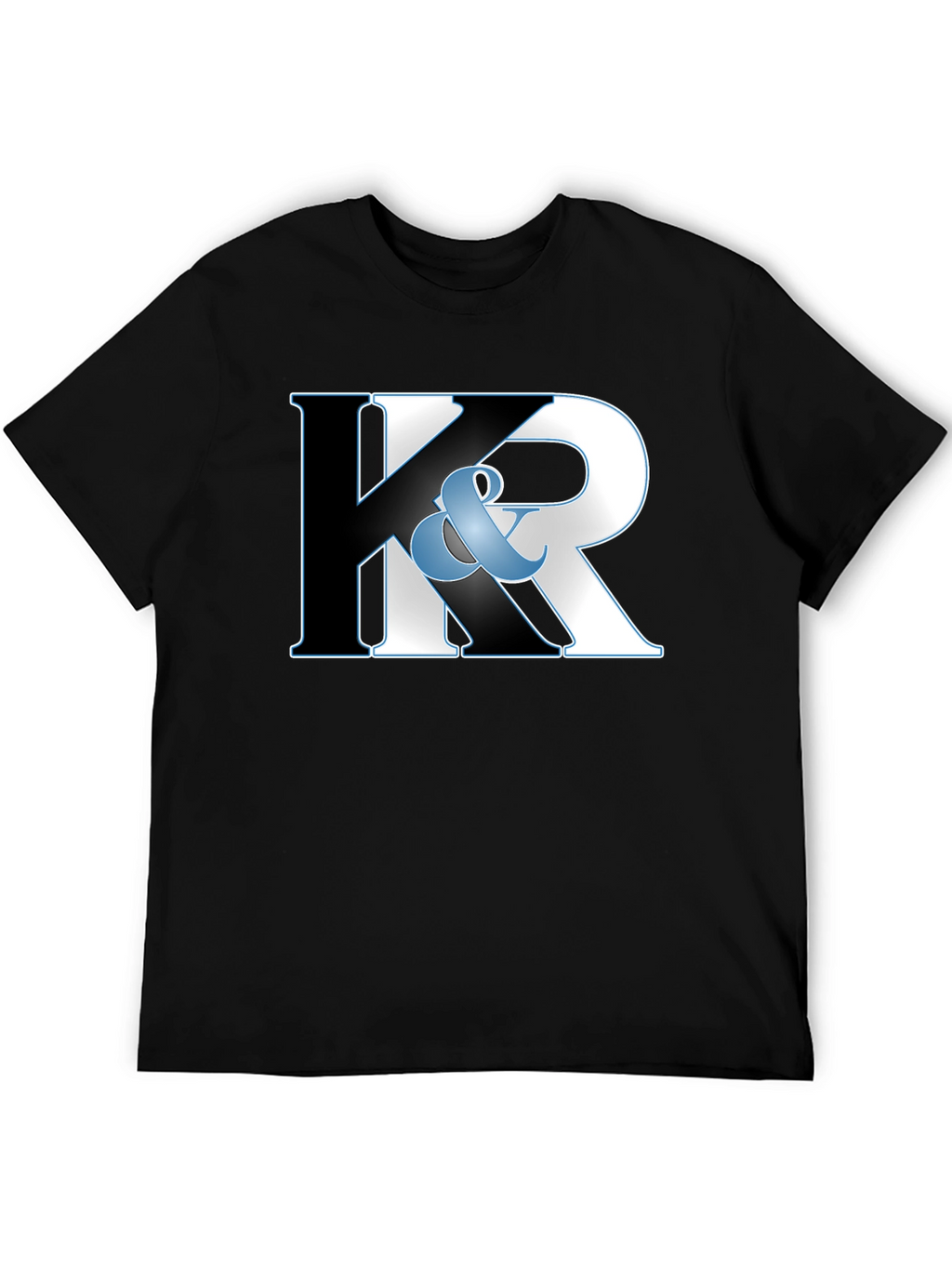 K & R Black Graphic T-Shirt