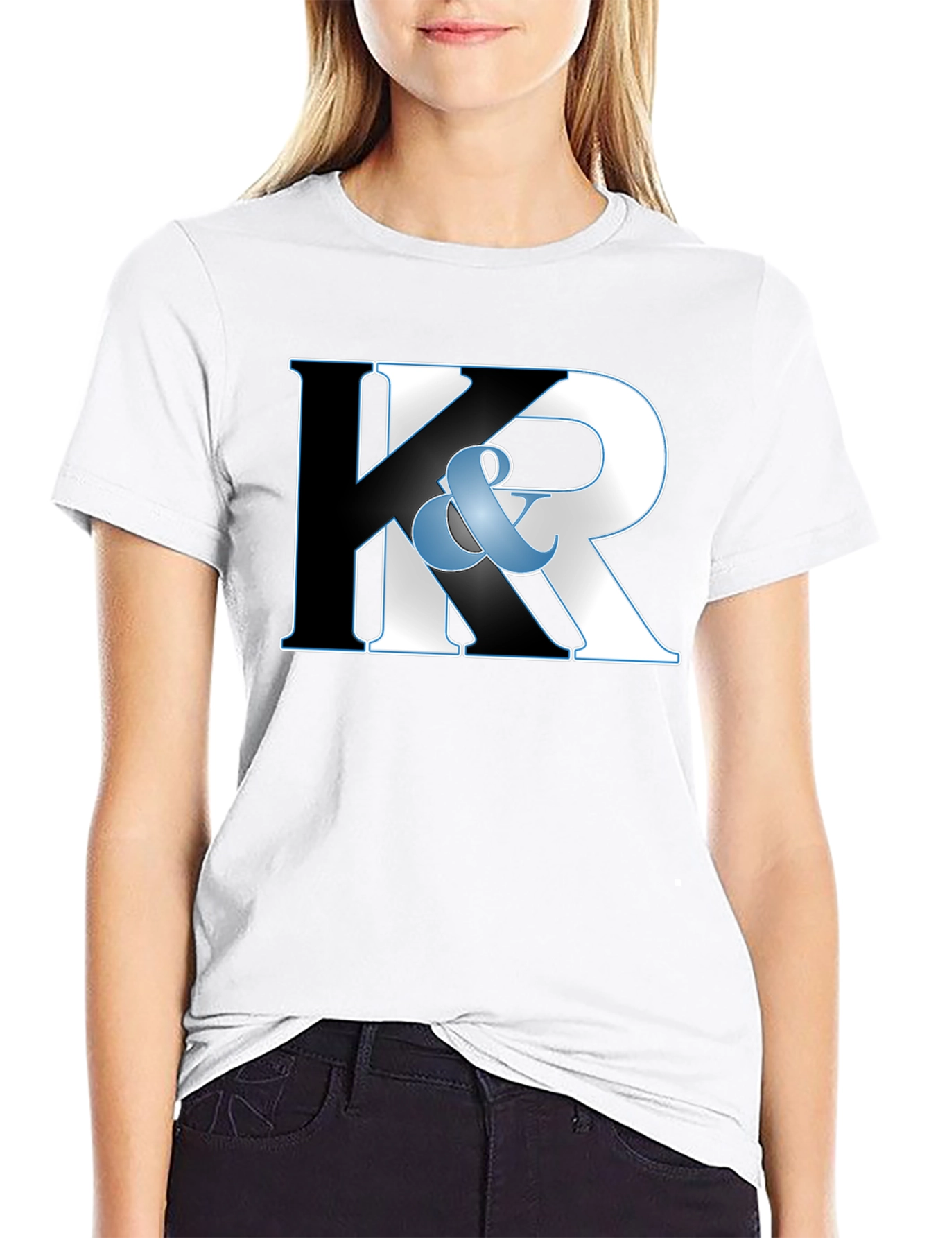 K & R Black Graphic T-Shirt