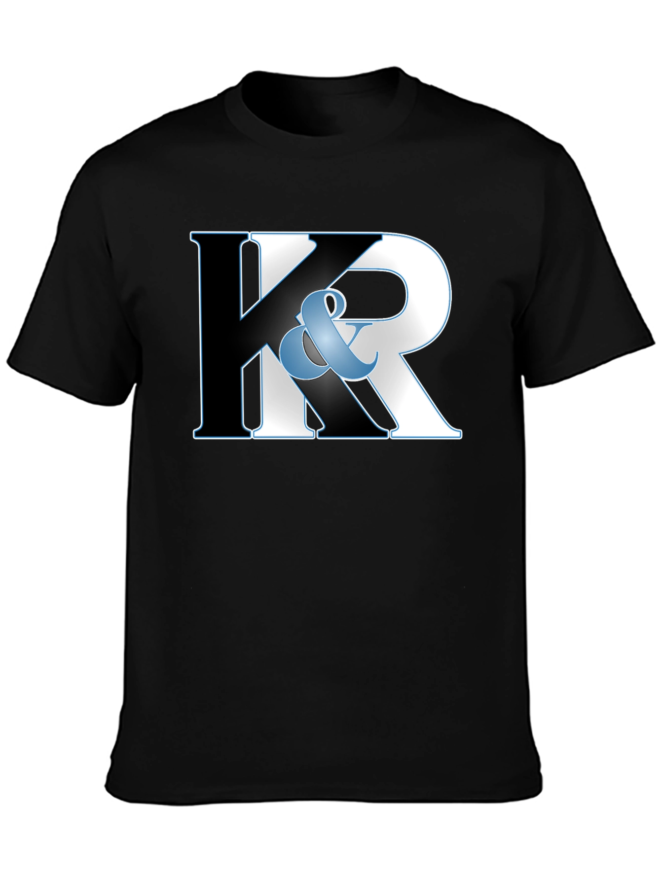 K & R Black Graphic T-Shirt