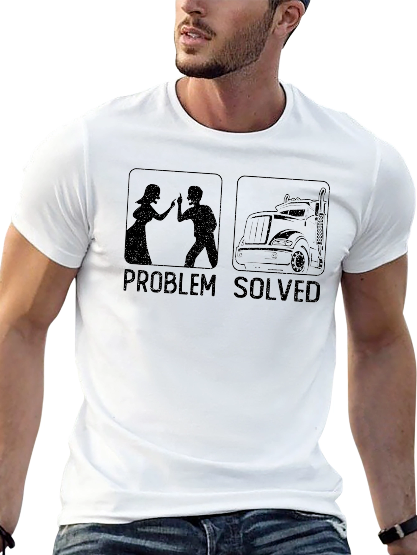 Problem Solved Trucker T-Shirt
