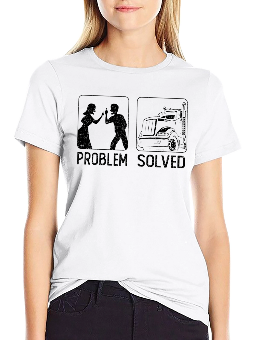 Problem Solved Trucker T-Shirt