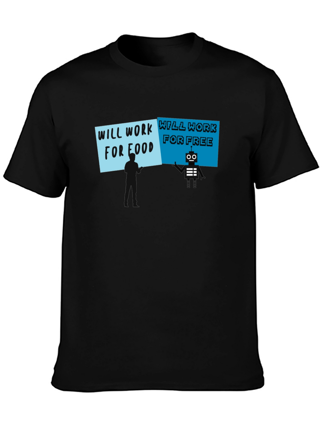 Will Work for Food vs. Free T-Shirt