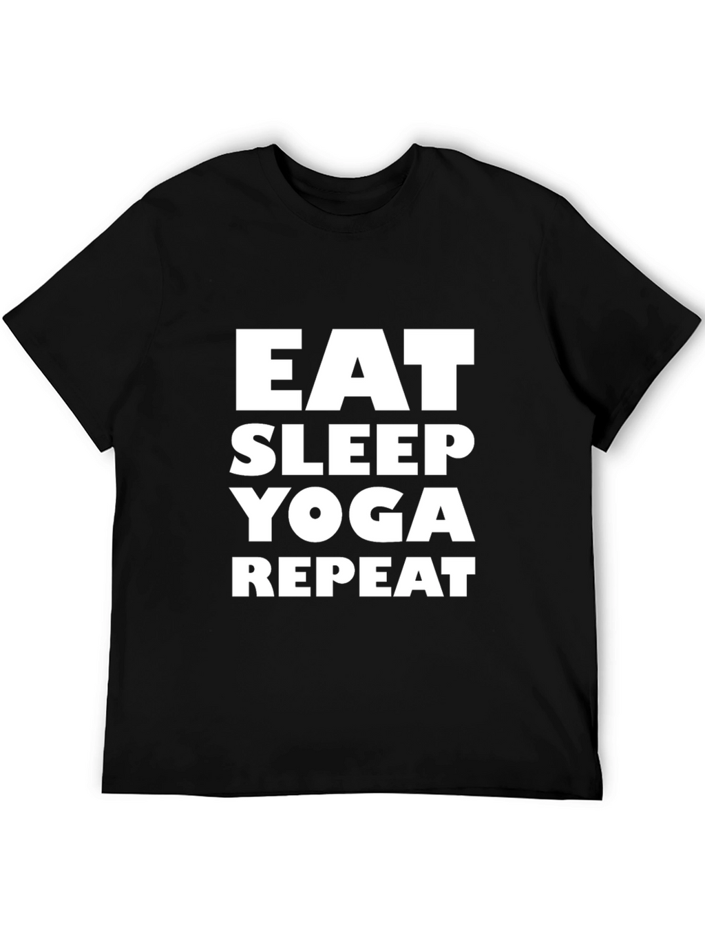 Eat Sleep Yoga Repeat Graphic T-Shirt