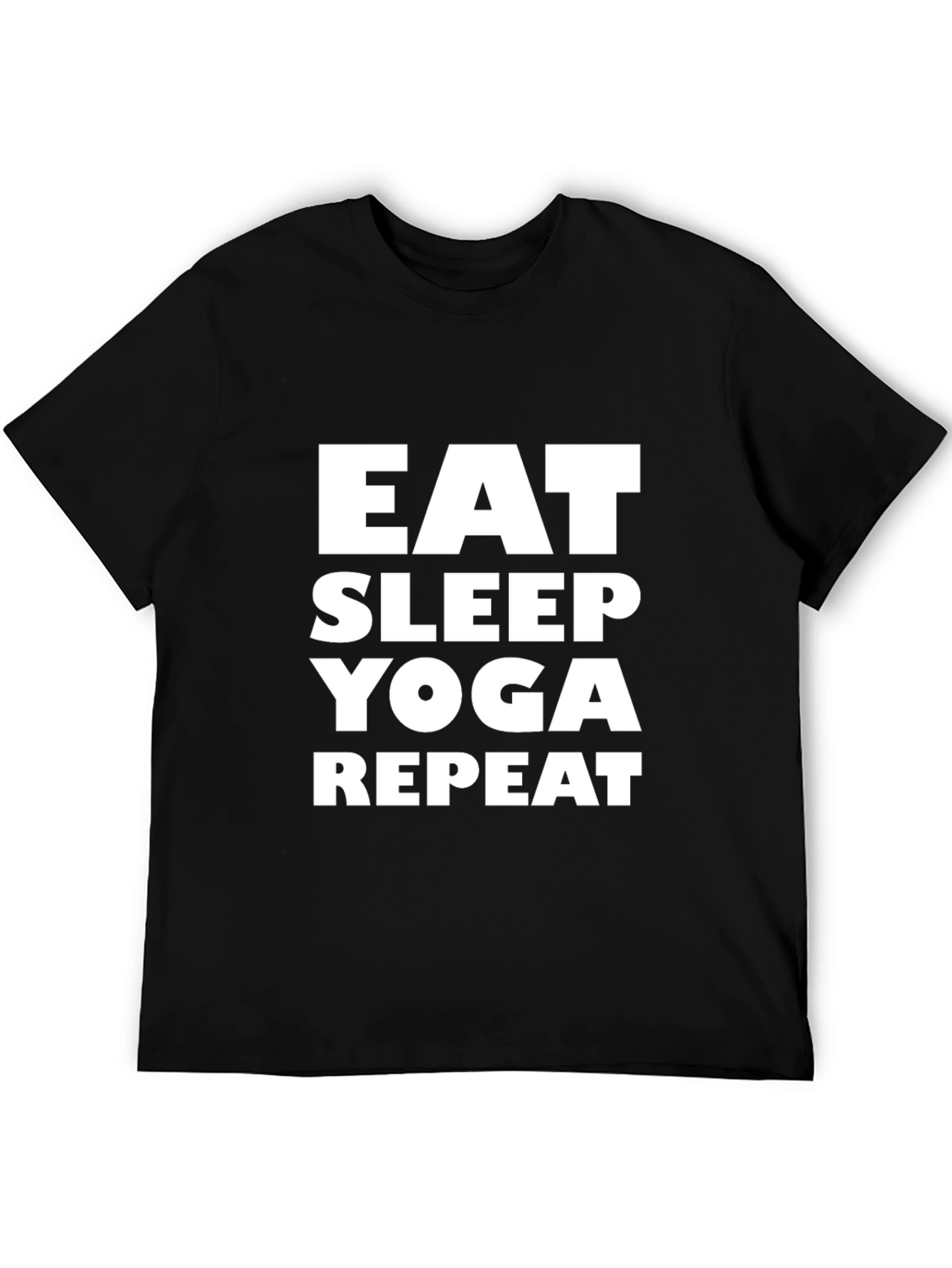 Eat Sleep Yoga Repeat Graphic T-Shirt