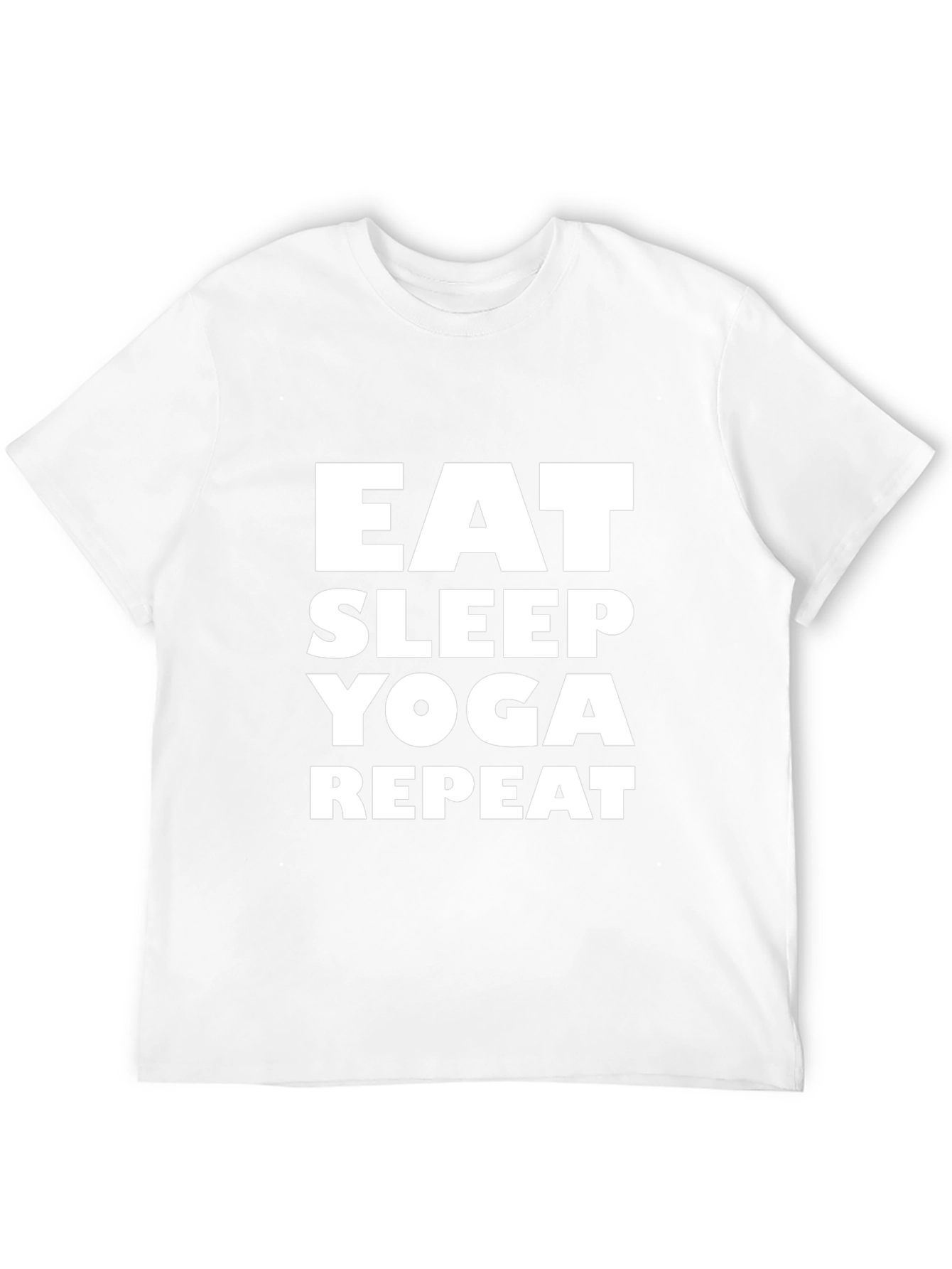 Eat Sleep Yoga Repeat Graphic T-Shirt
