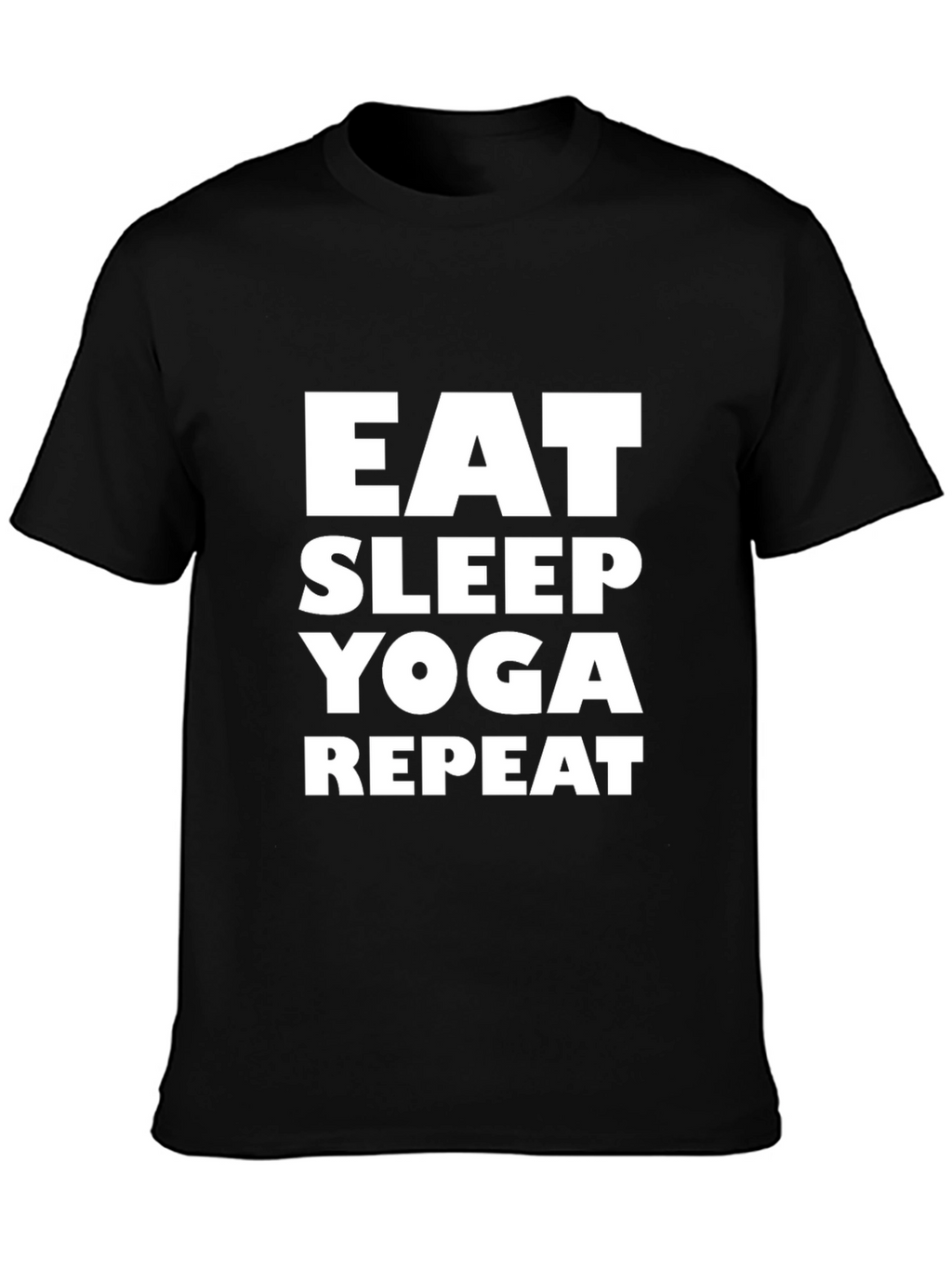 Eat Sleep Yoga Repeat Graphic T-Shirt