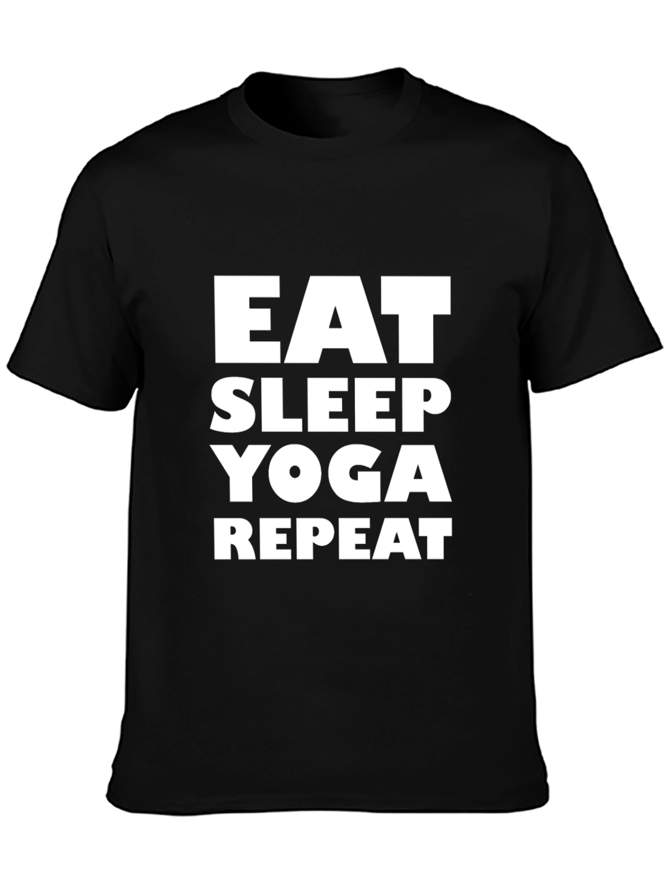 Eat Sleep Yoga Repeat Graphic T-Shirt