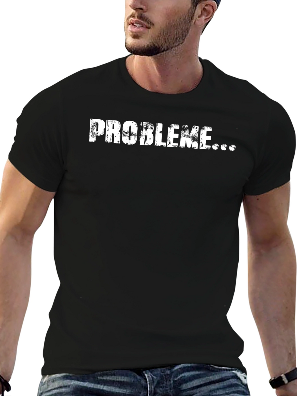 Probleme Distressed Graphic Tee