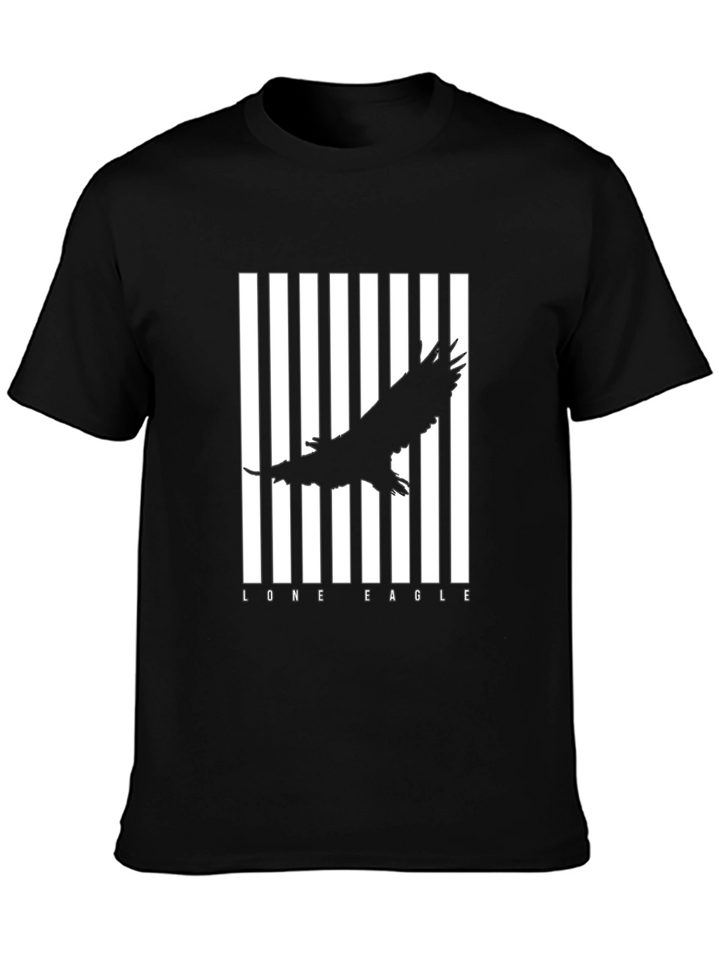 Lone Eagle Graphic Black T-Shirt