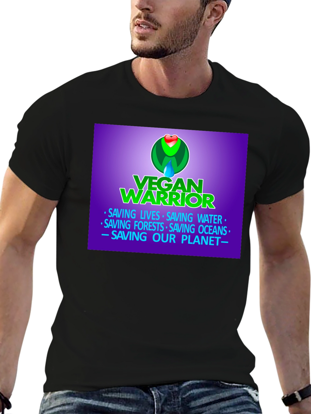 Vegan Warrior T-Shirt - Save the Planet!