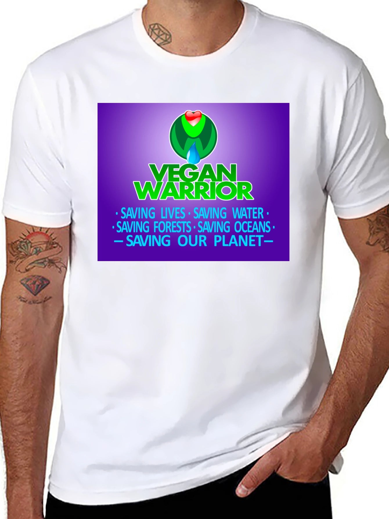 Vegan Warrior T-Shirt - Save the Planet!