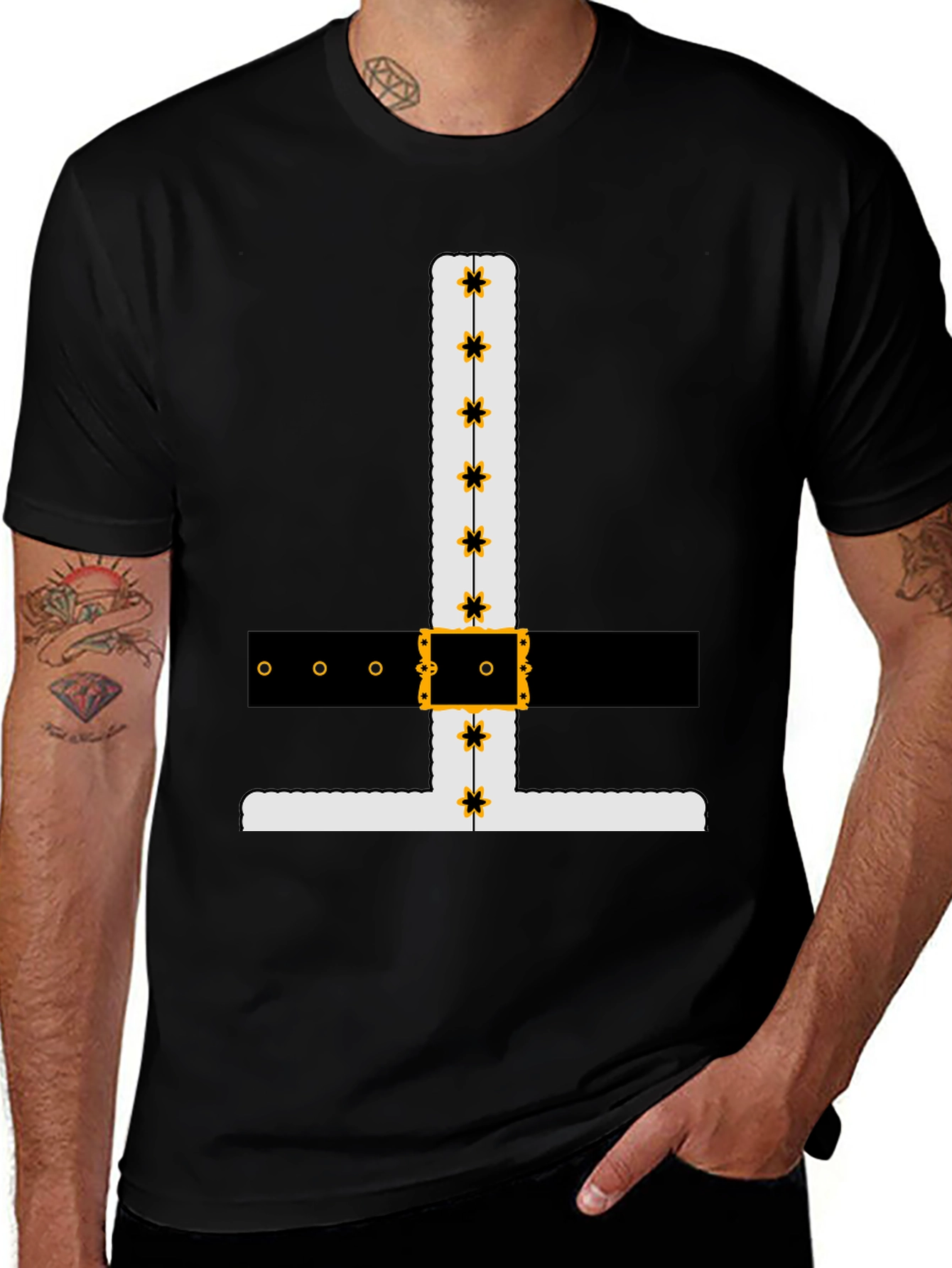 Novelty Santa Suit Graphic Tee