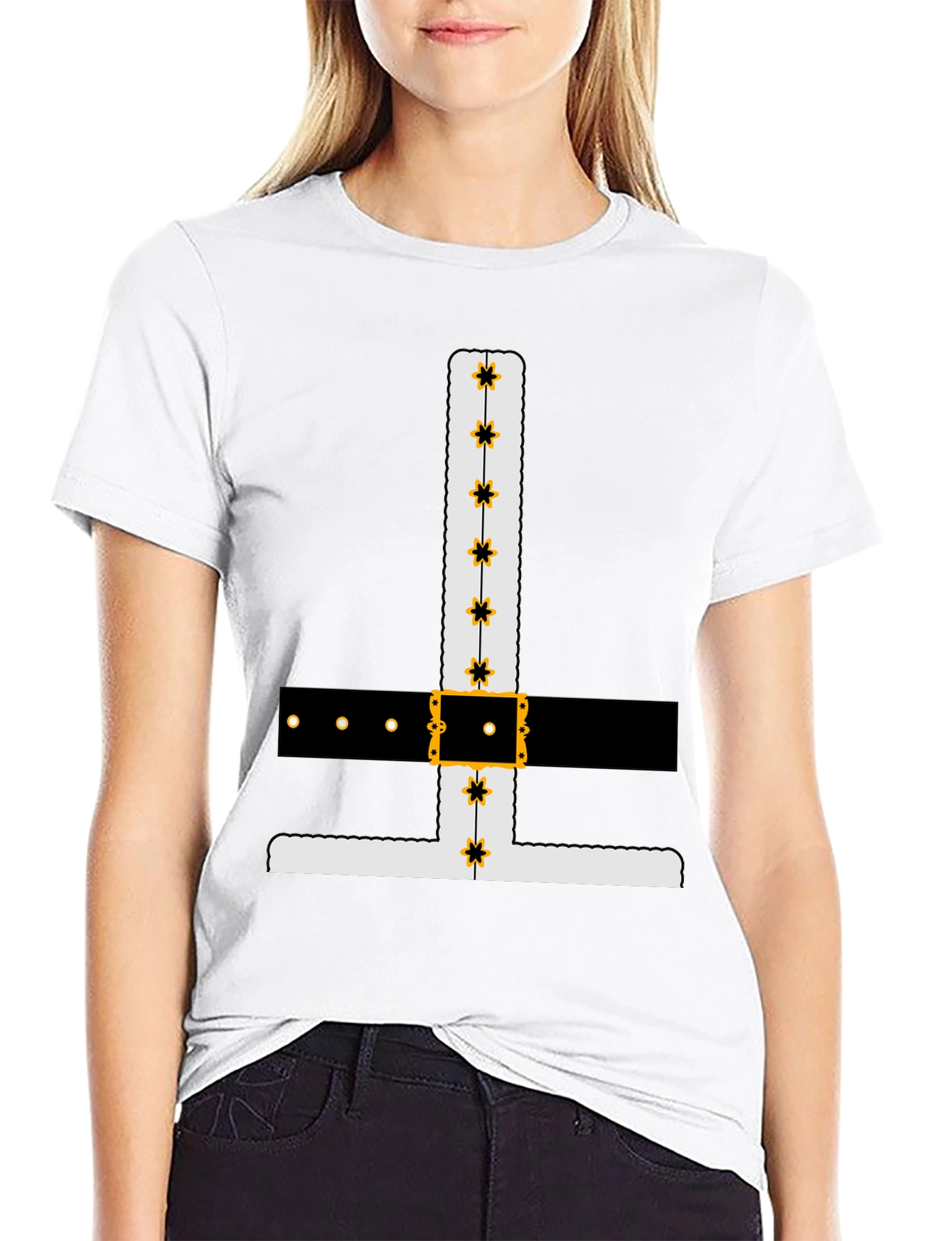 Novelty Santa Suit Graphic Tee