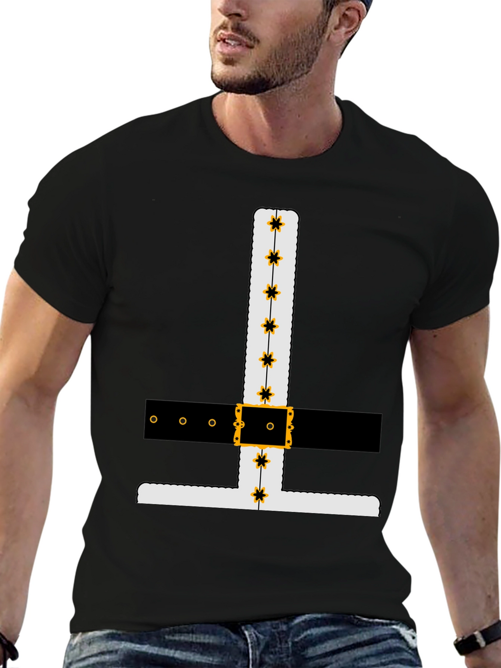 Novelty Santa Suit Graphic Tee