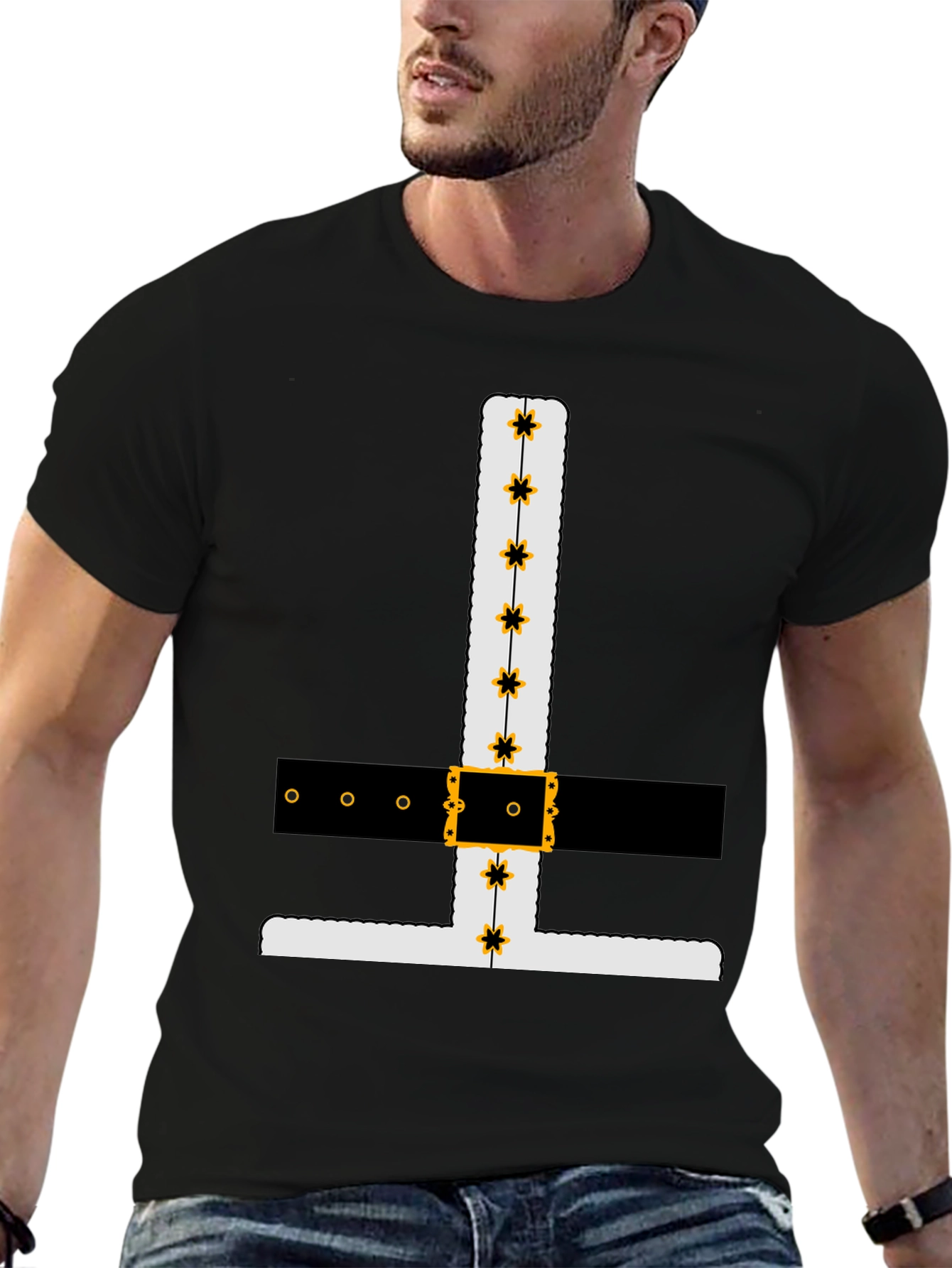 Novelty Santa Suit Graphic Tee