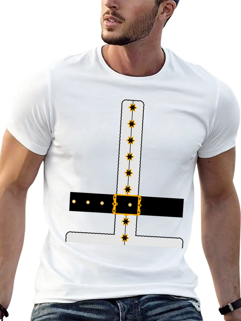 Novelty Santa Suit Graphic Tee