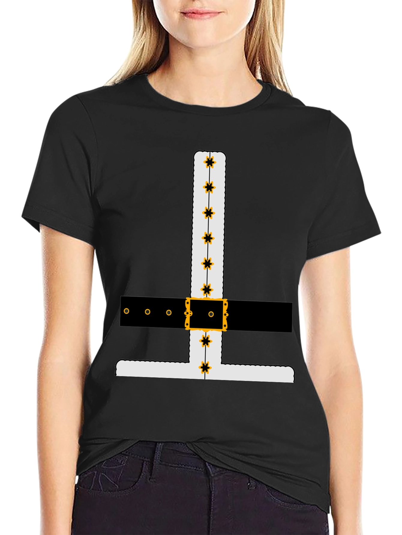 Novelty Santa Suit Graphic Tee