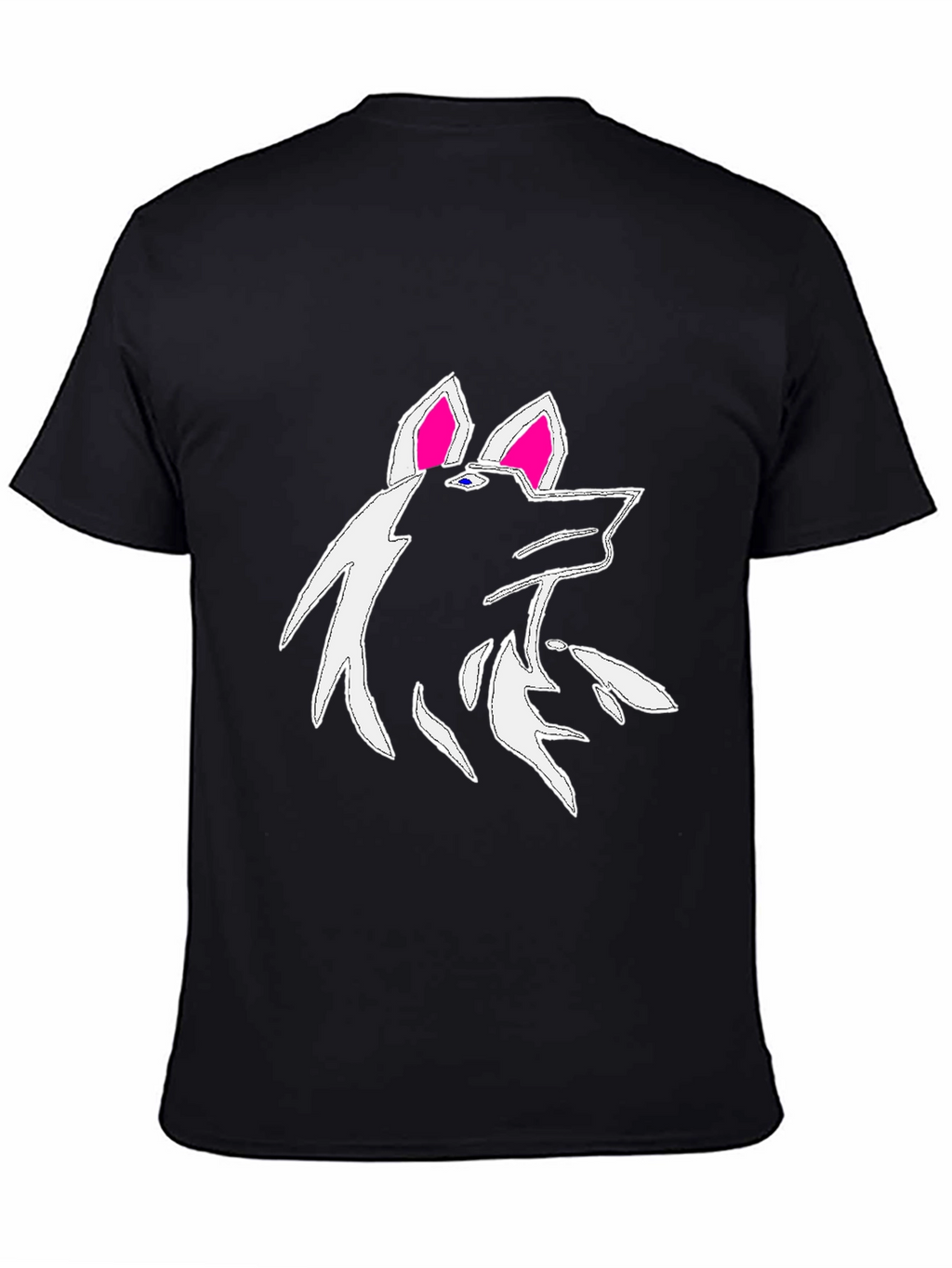 Wolf Graphic Black T-Shirt - Unique Design