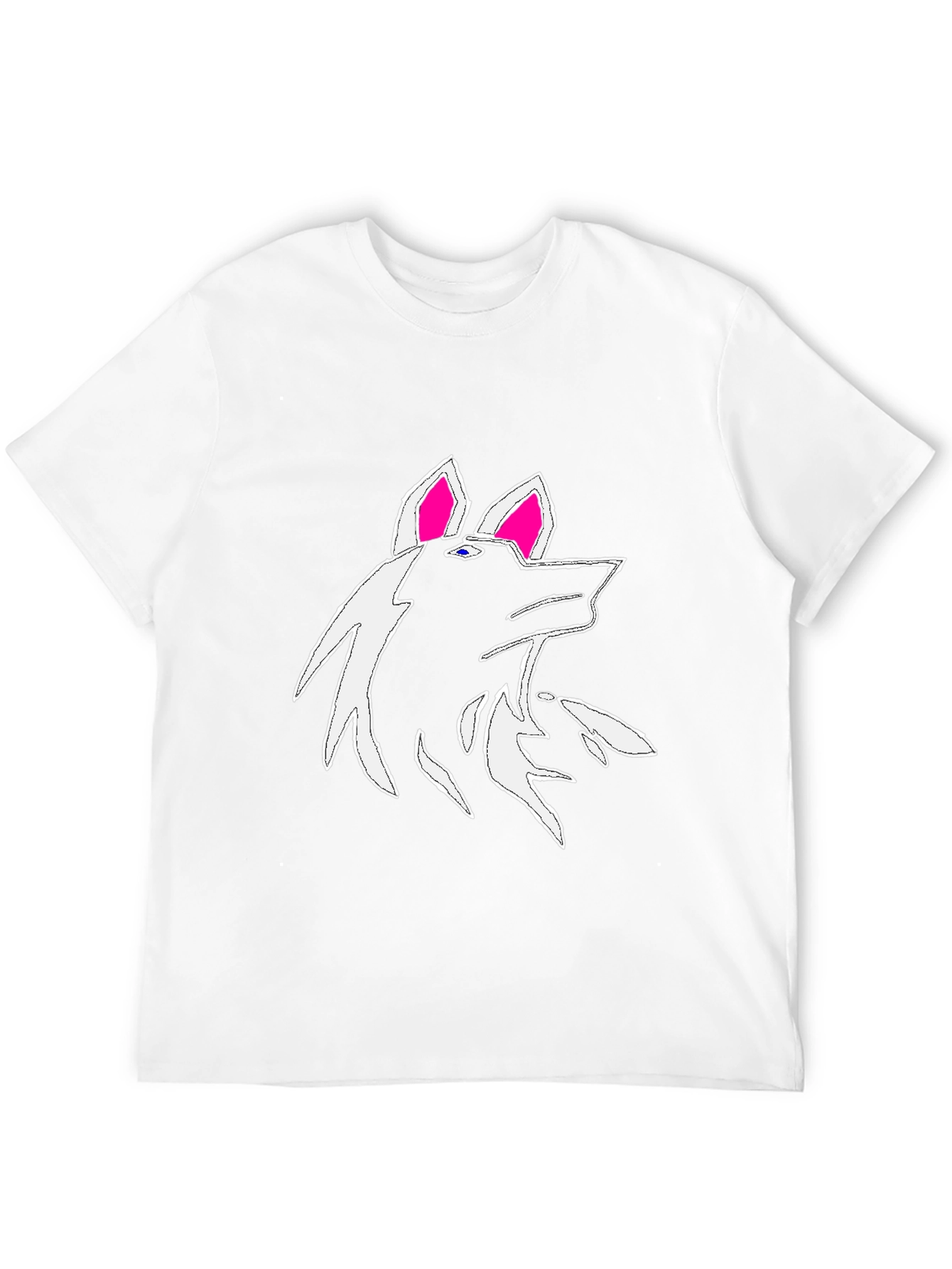 Wolf Graphic Black T-Shirt - Unique Design