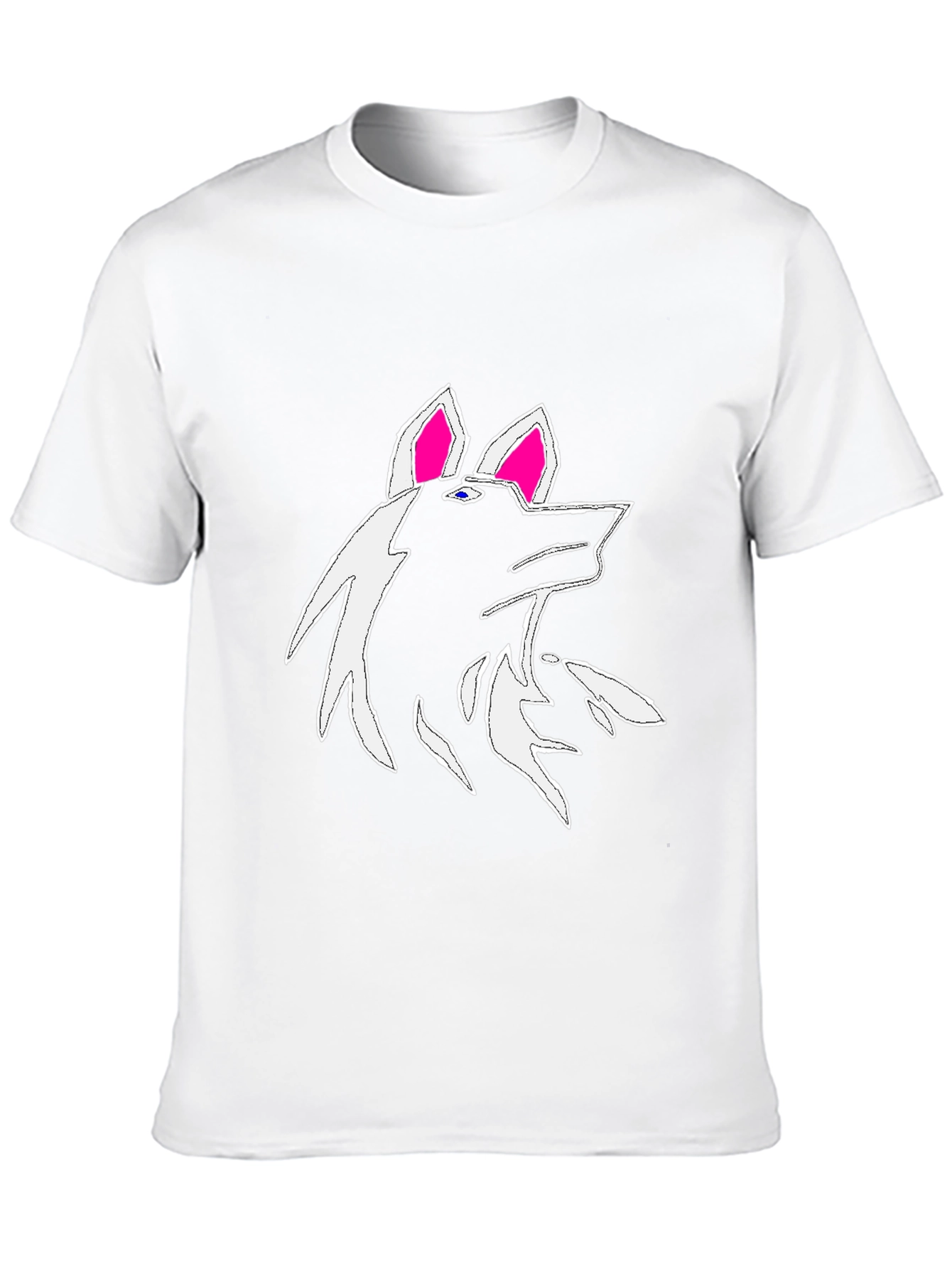 Wolf Graphic Black T-Shirt - Unique Design