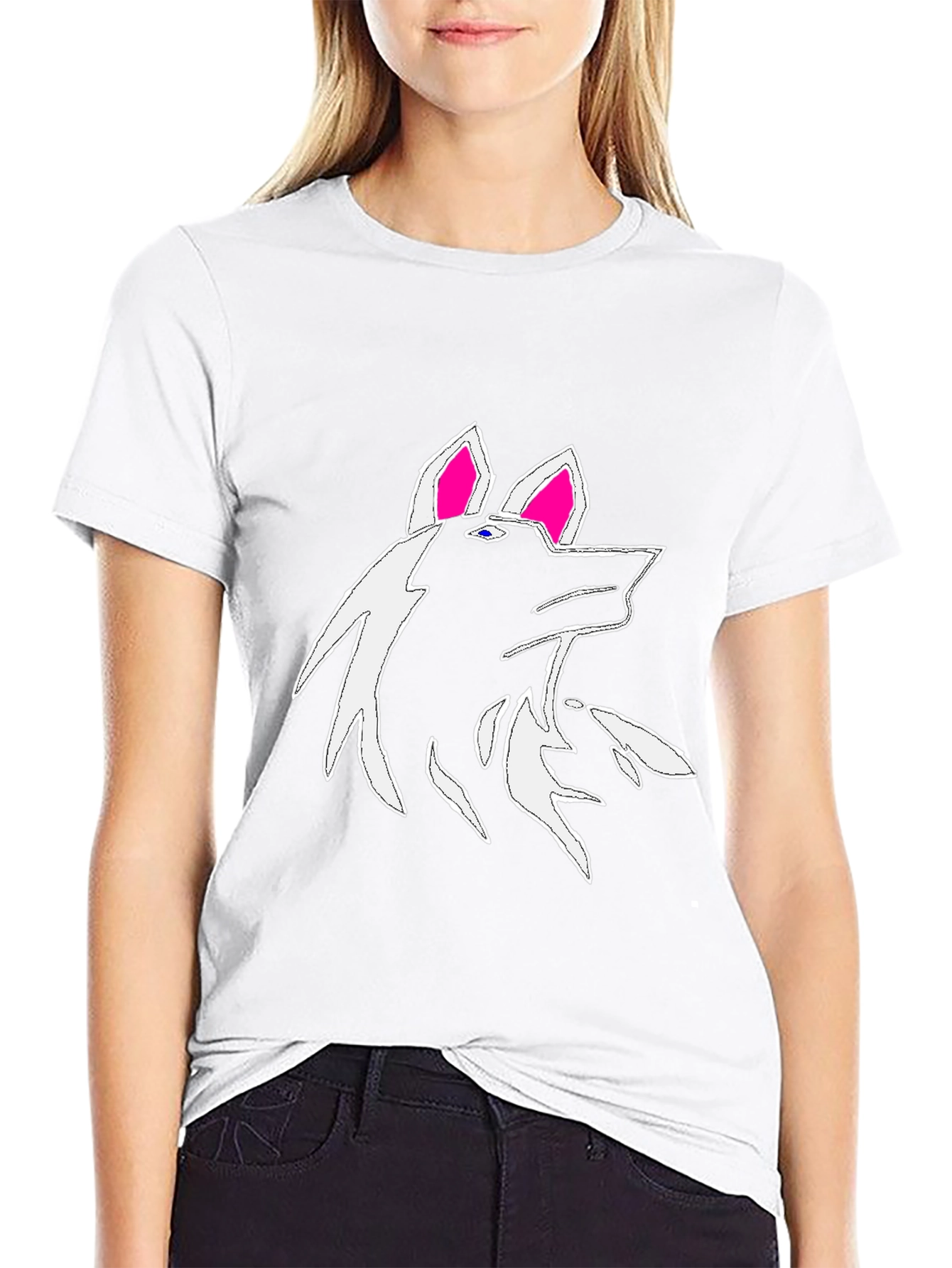 Wolf Graphic Black T-Shirt - Unique Design
