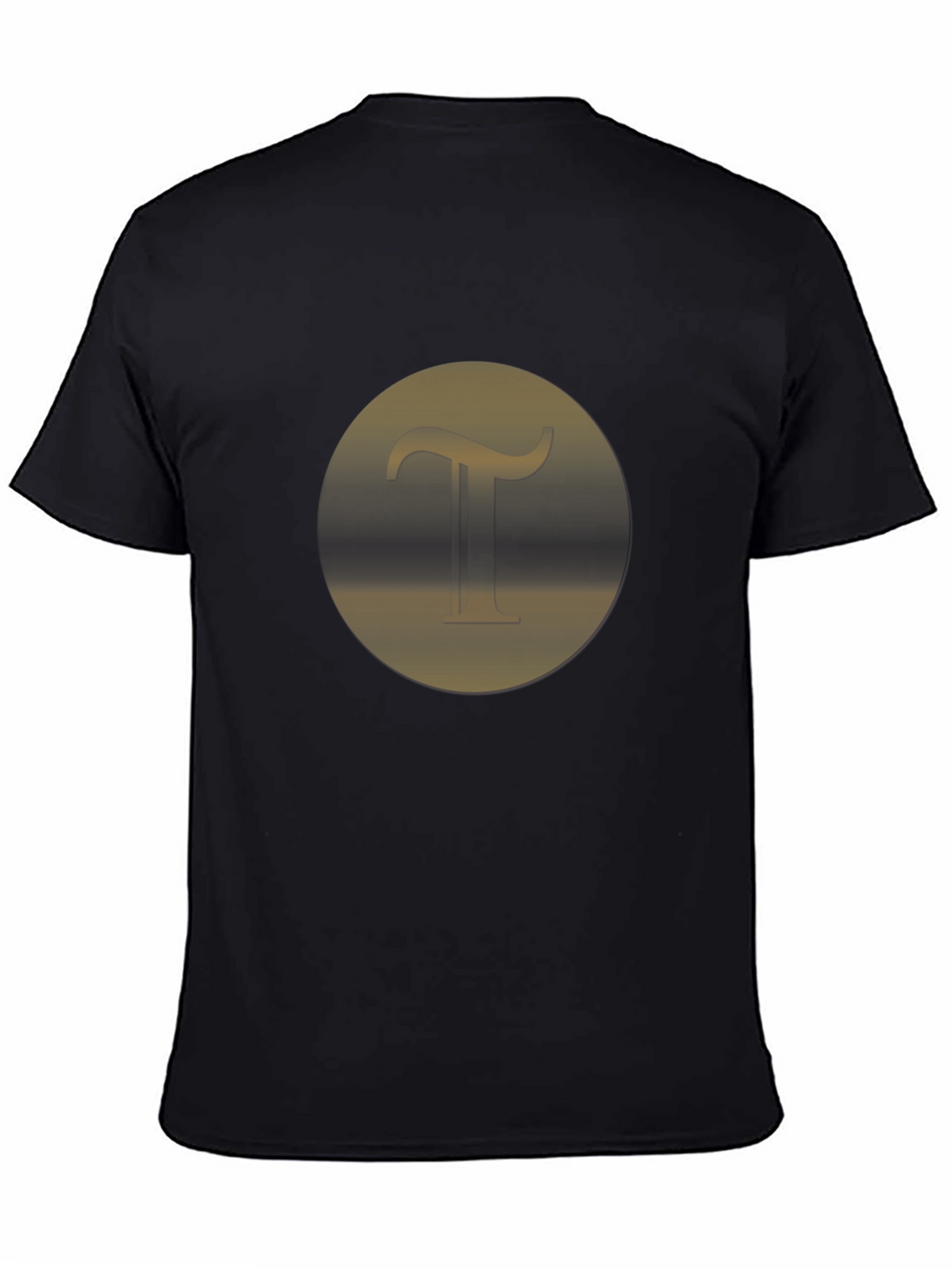 Stylish Black T-Shirt with Initial T Design